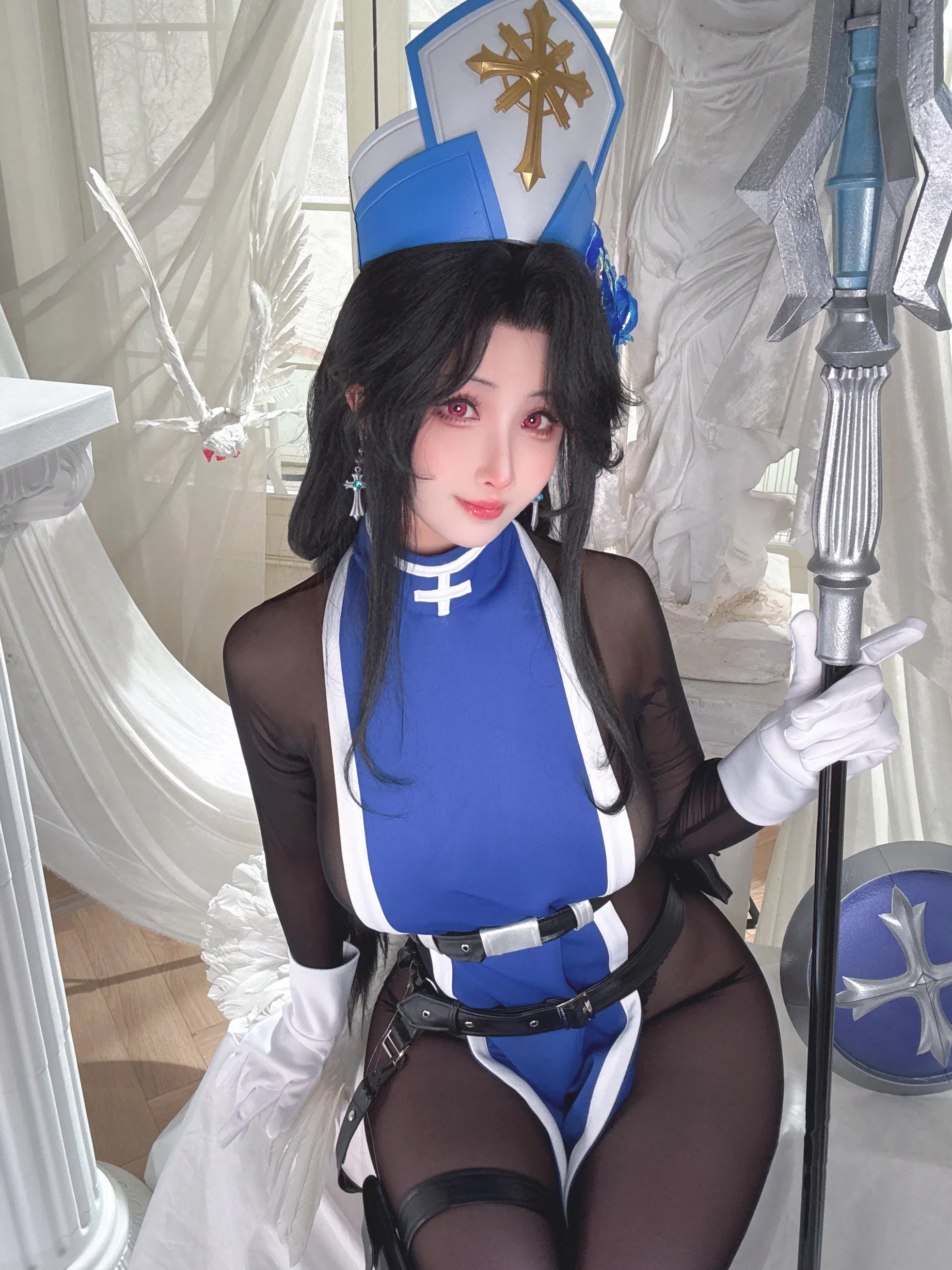 [Cosplay] rioko凉凉子 - Nikke胜利女神 梅登冰玫瑰