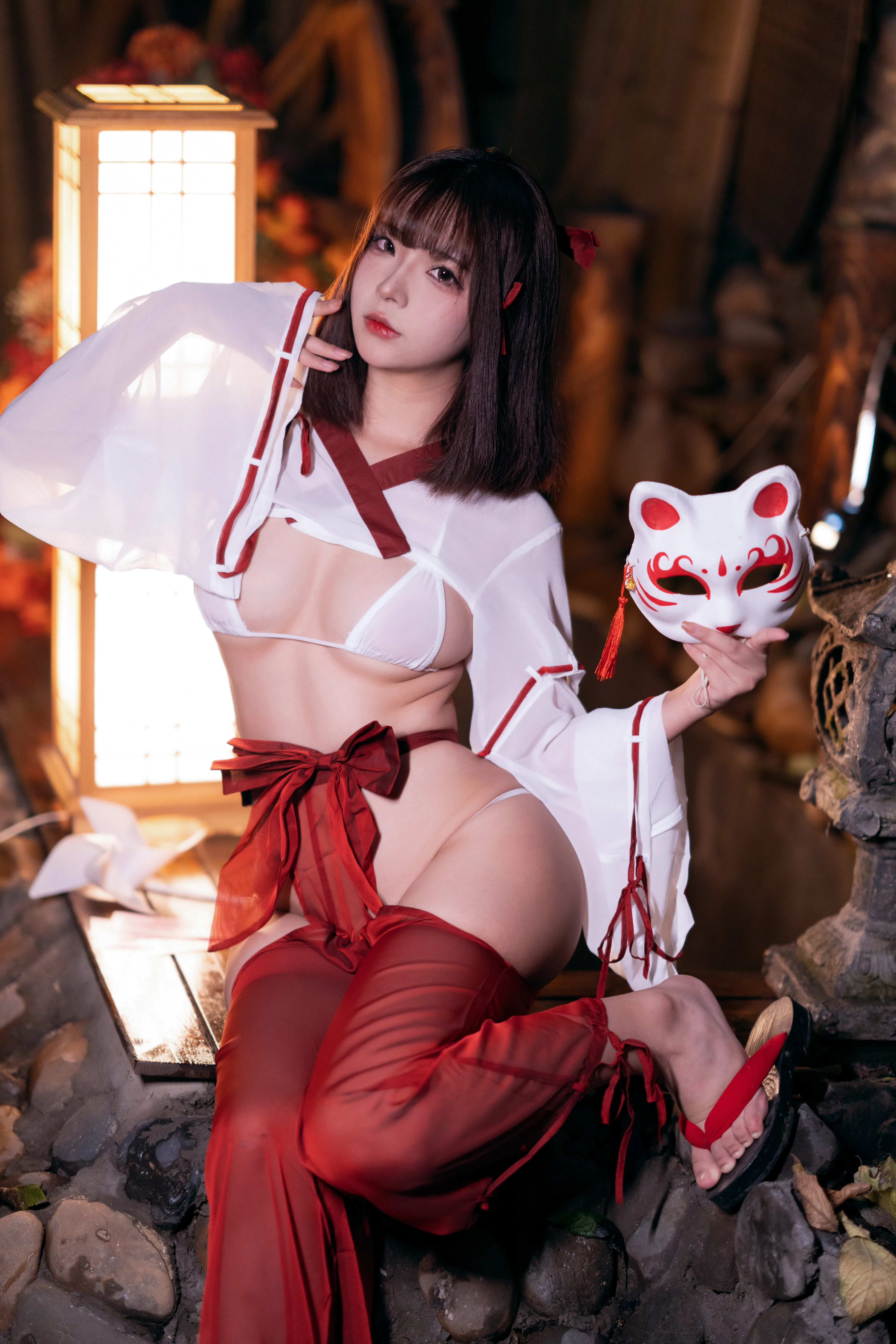[Cosplay] yuuhui玉汇 NO.032 Miko of Wishes 巫女