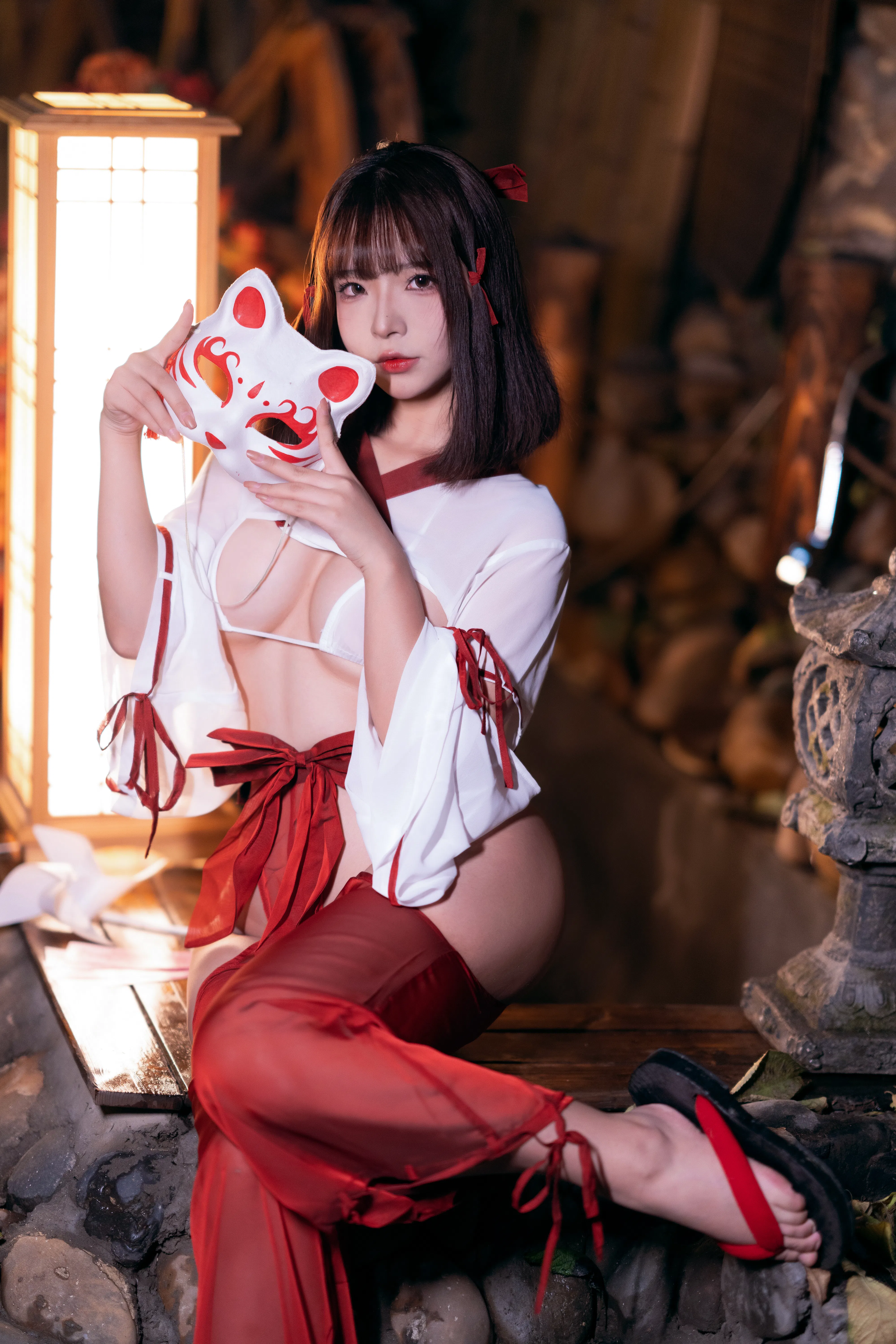 [Cosplay] yuuhui玉汇 NO.032 Miko of Wishes 巫女