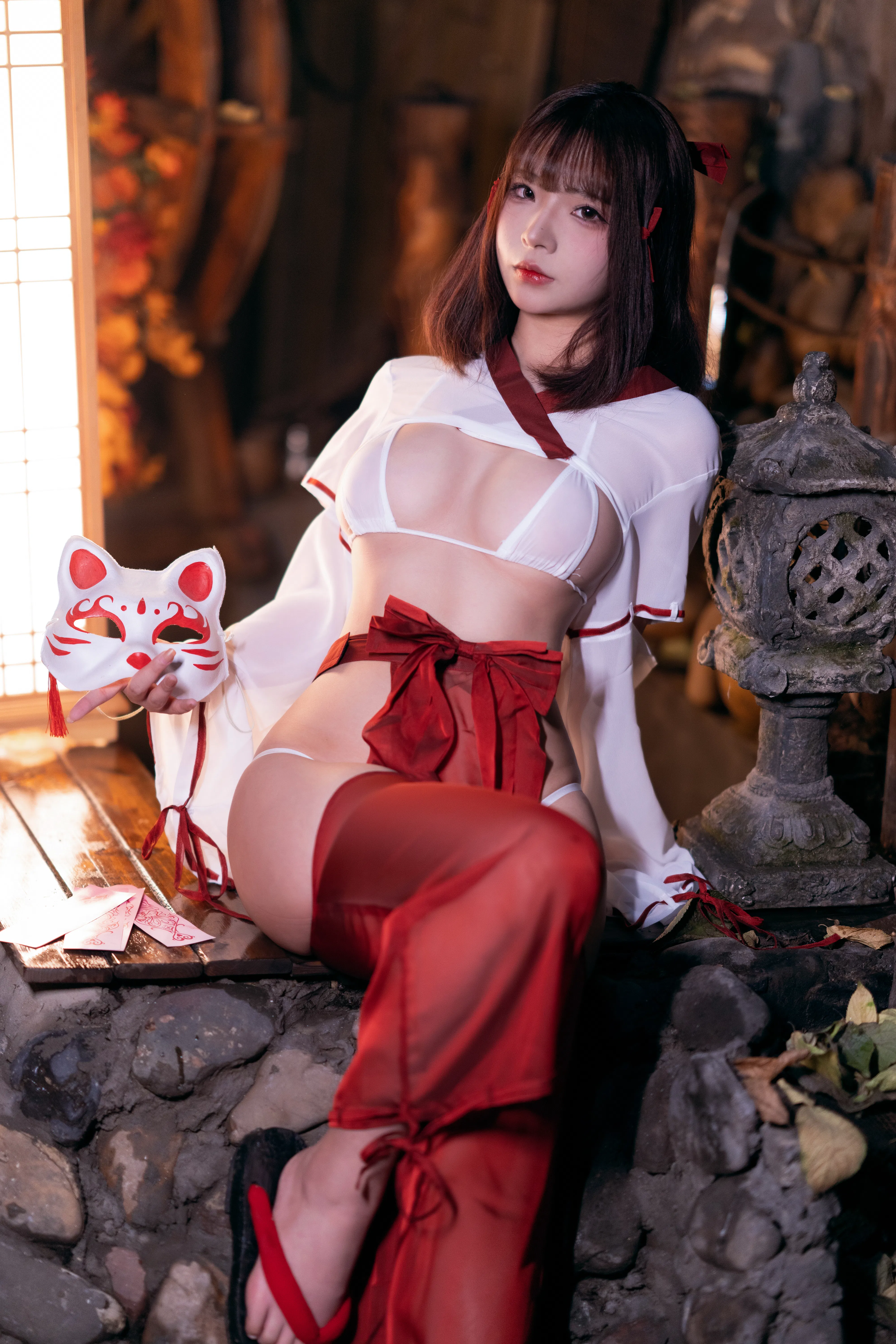 [Cosplay] yuuhui玉汇 NO.032 Miko of Wishes 巫女