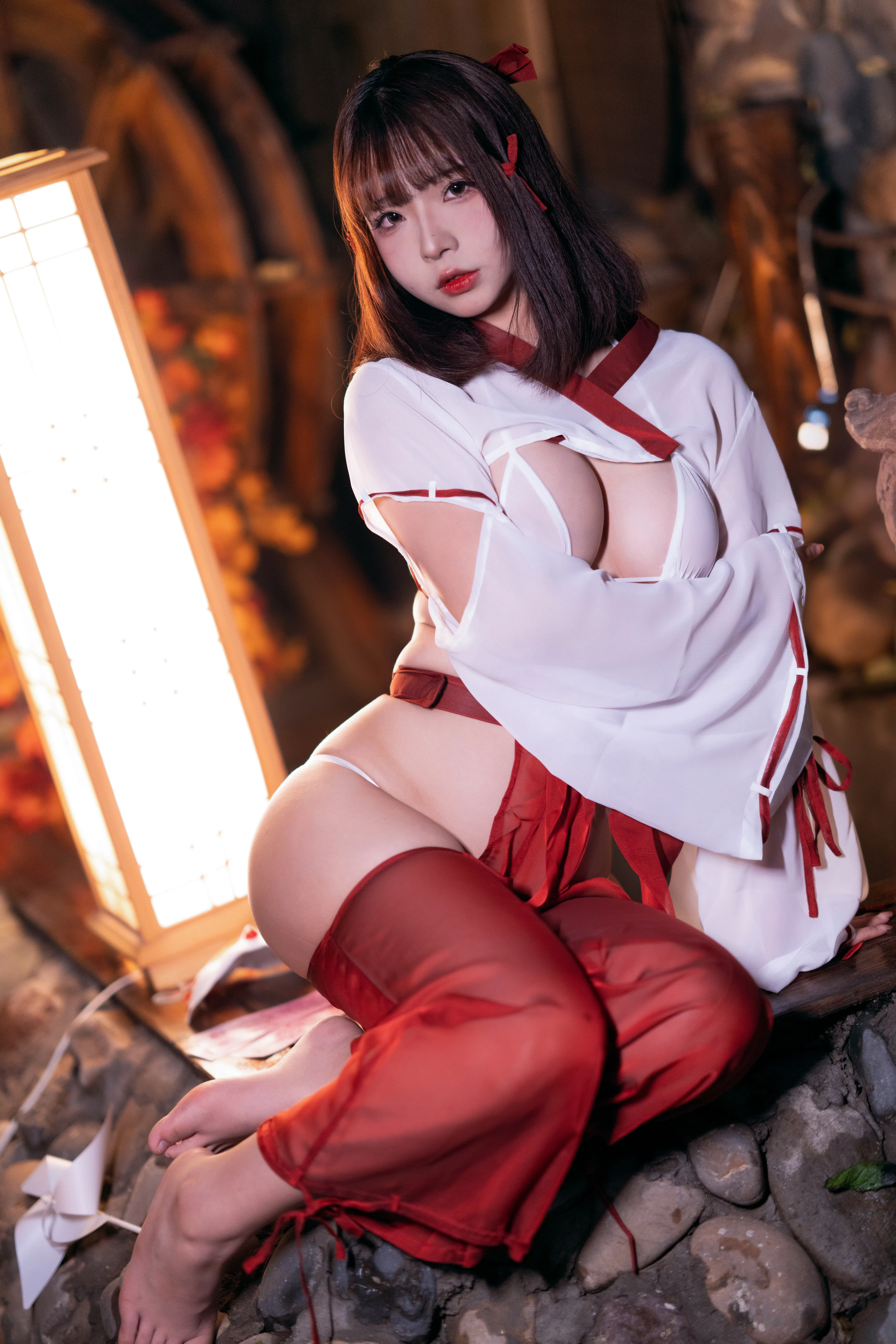 [Cosplay] yuuhui玉汇 NO.032 Miko of Wishes 巫女