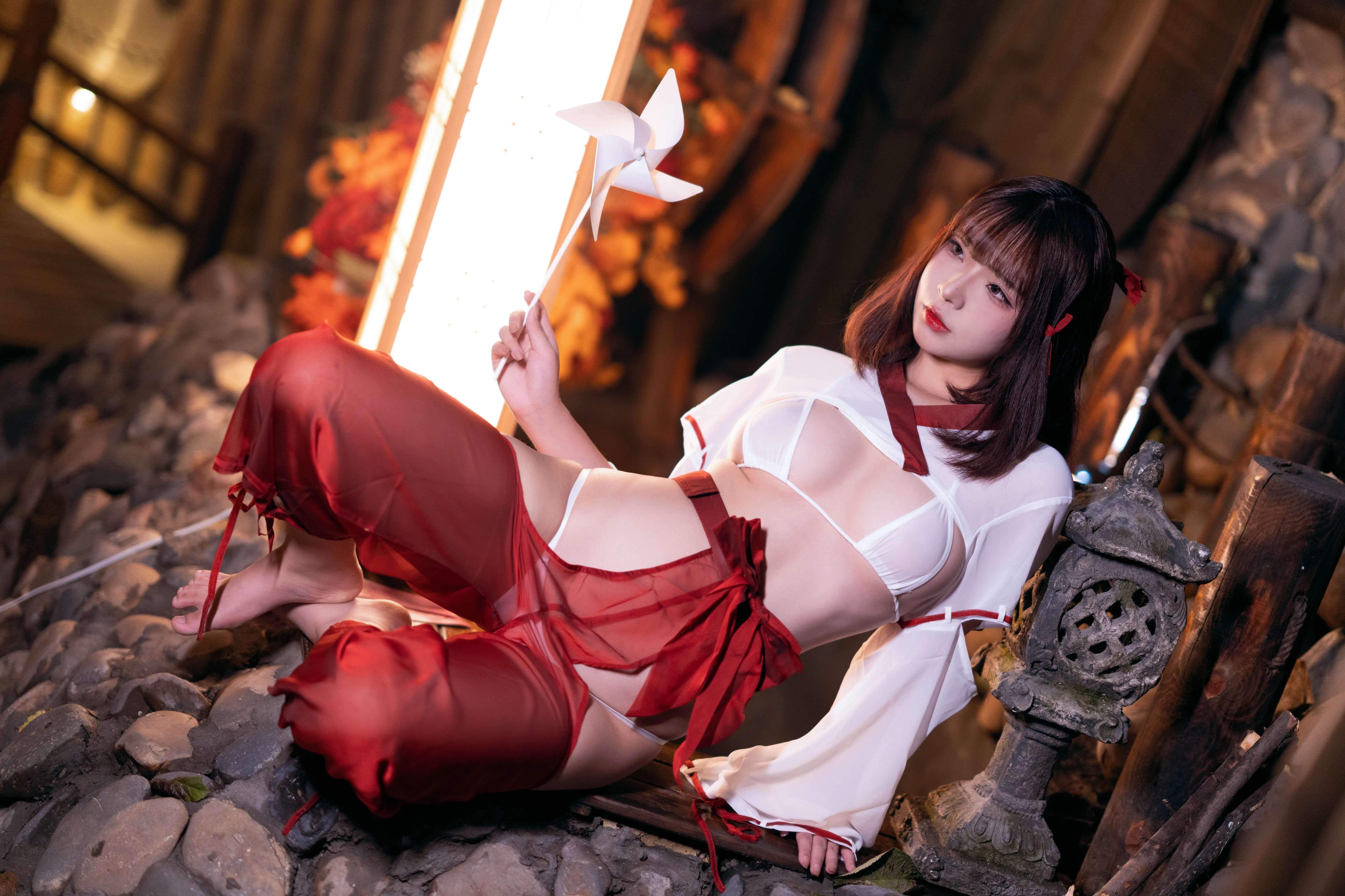 [Cosplay] yuuhui玉汇 NO.032 Miko of Wishes 巫女
