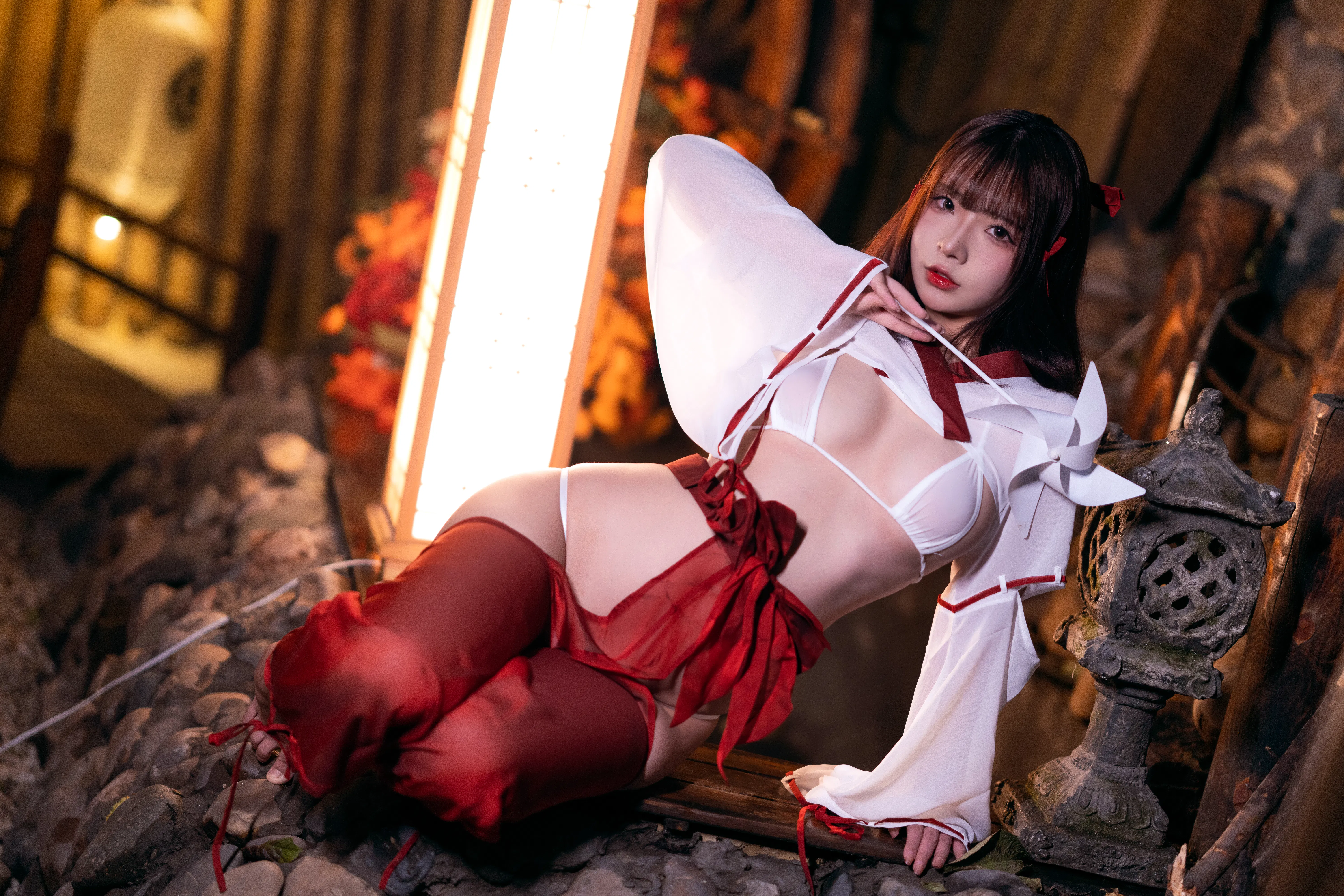 [Cosplay] yuuhui玉汇 NO.032 Miko of Wishes 巫女