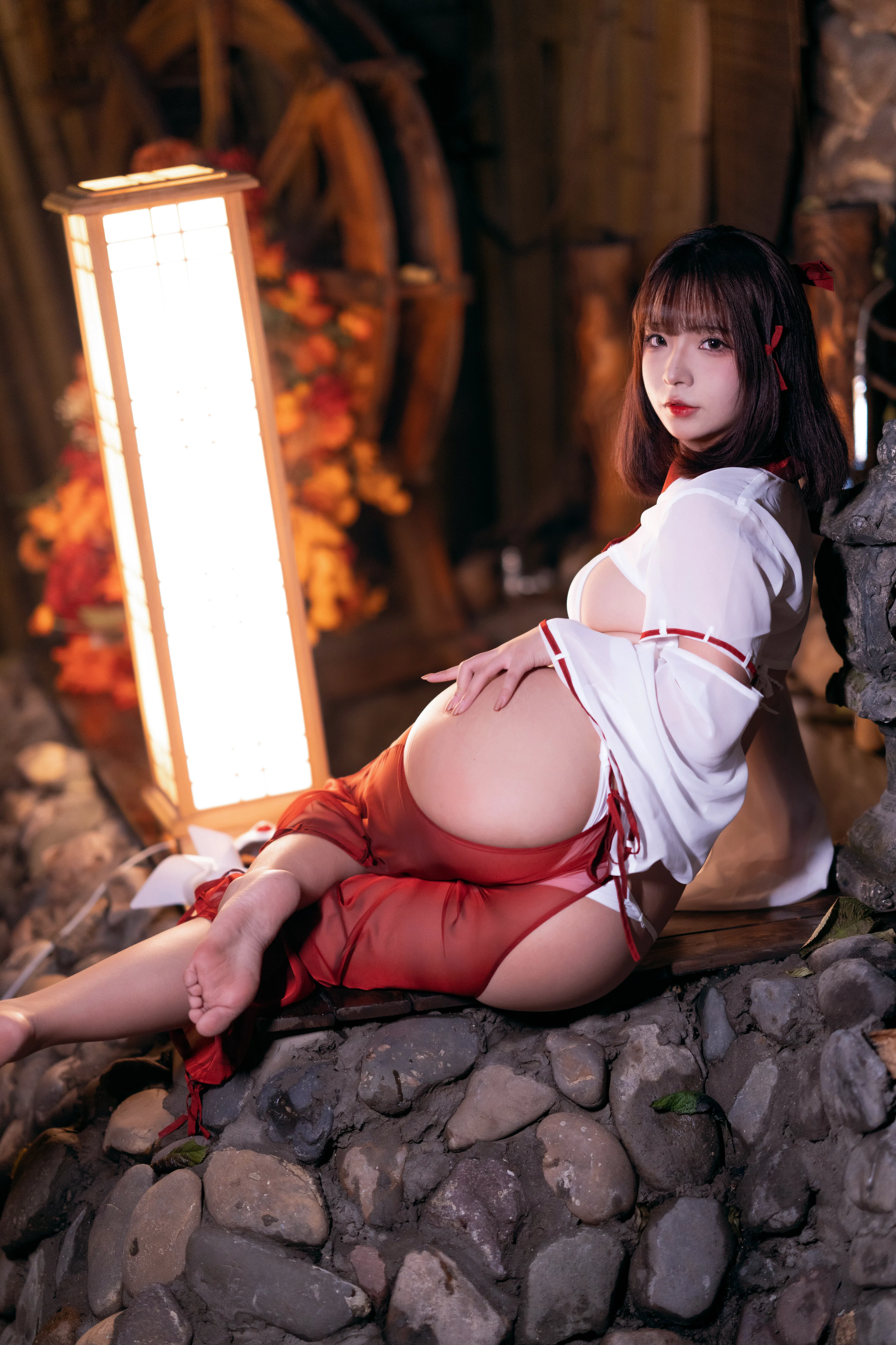 [Cosplay] yuuhui玉汇 NO.032 Miko of Wishes 巫女