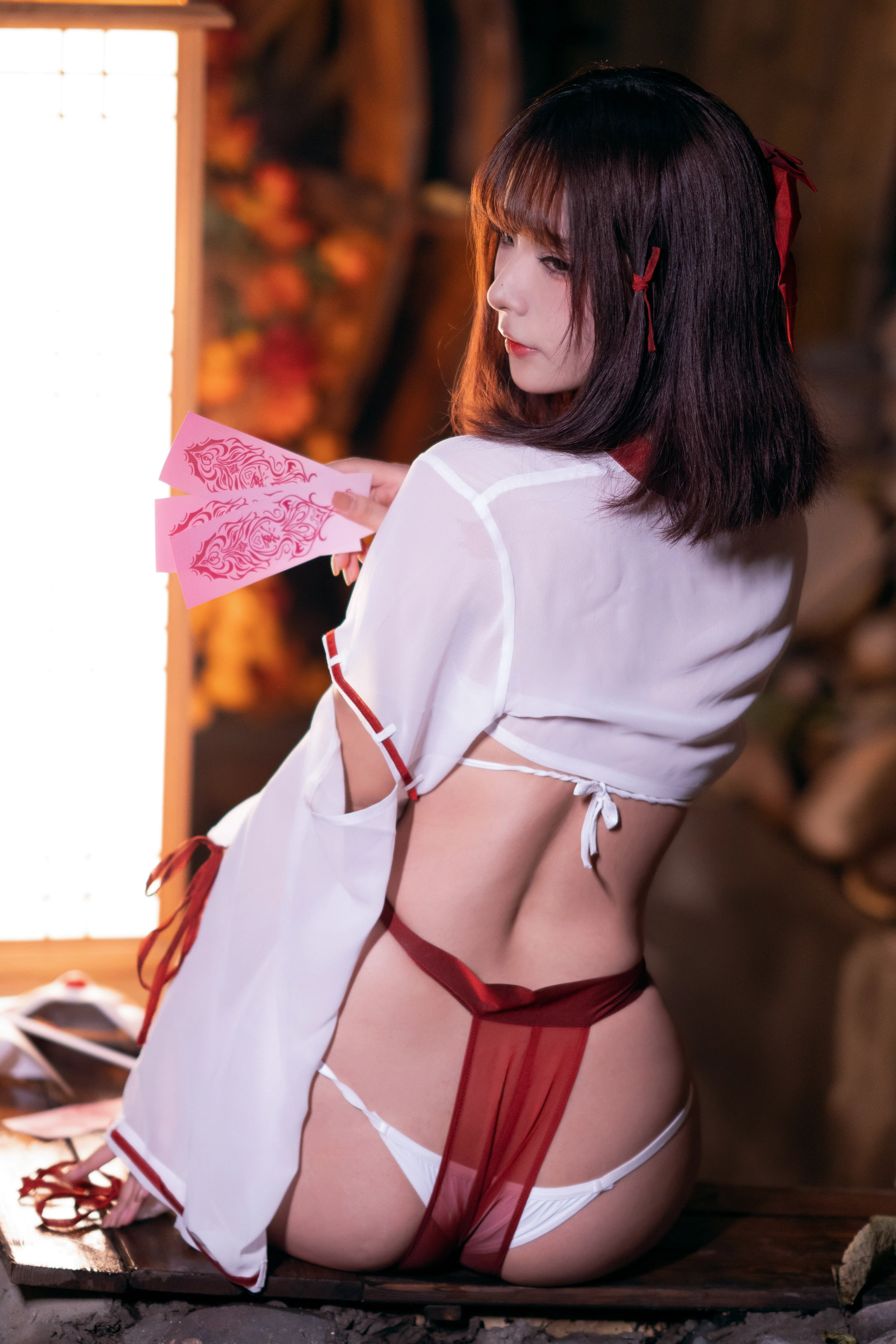 [Cosplay] yuuhui玉汇 NO.032 Miko of Wishes 巫女