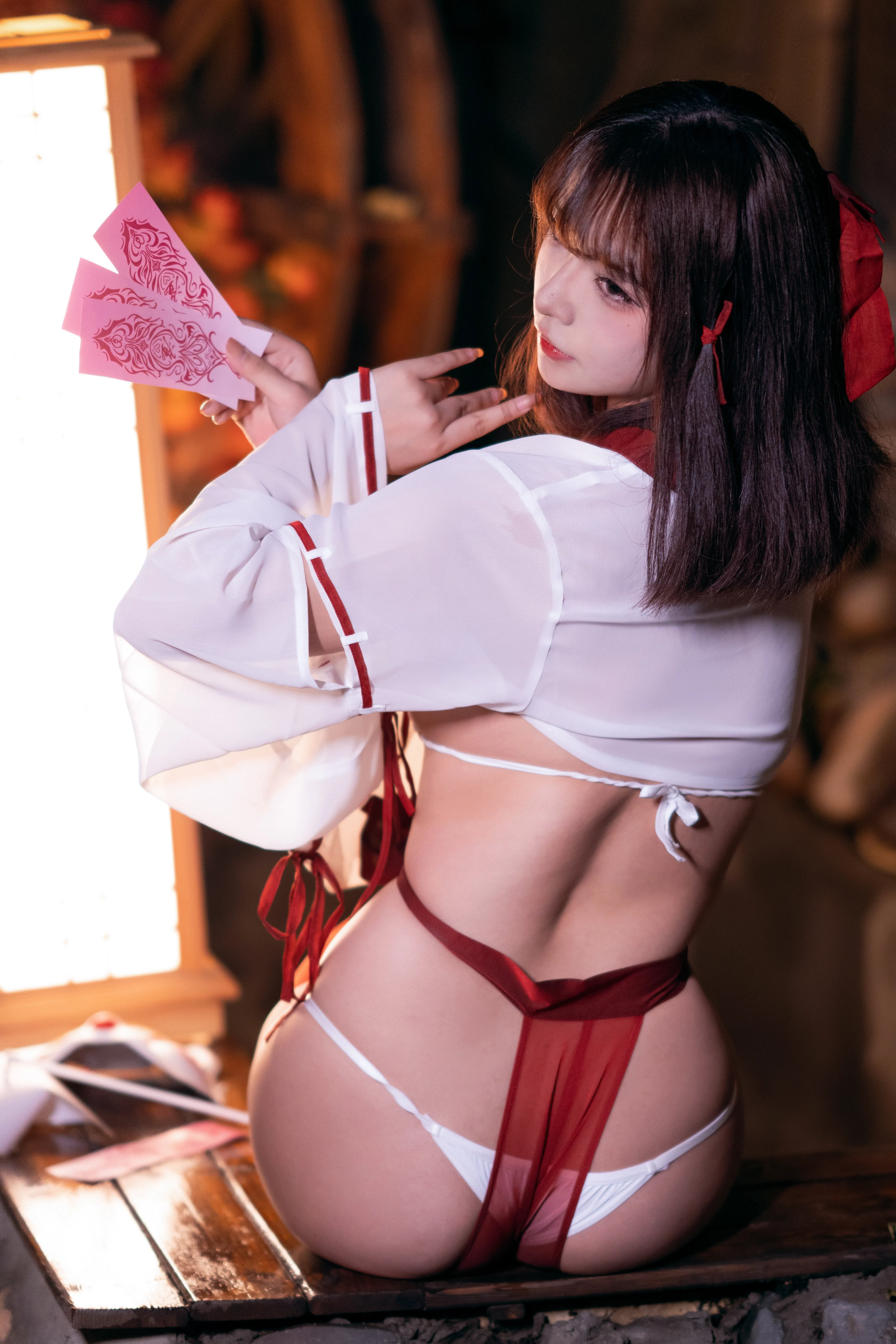 [Cosplay] yuuhui玉汇 NO.032 Miko of Wishes 巫女