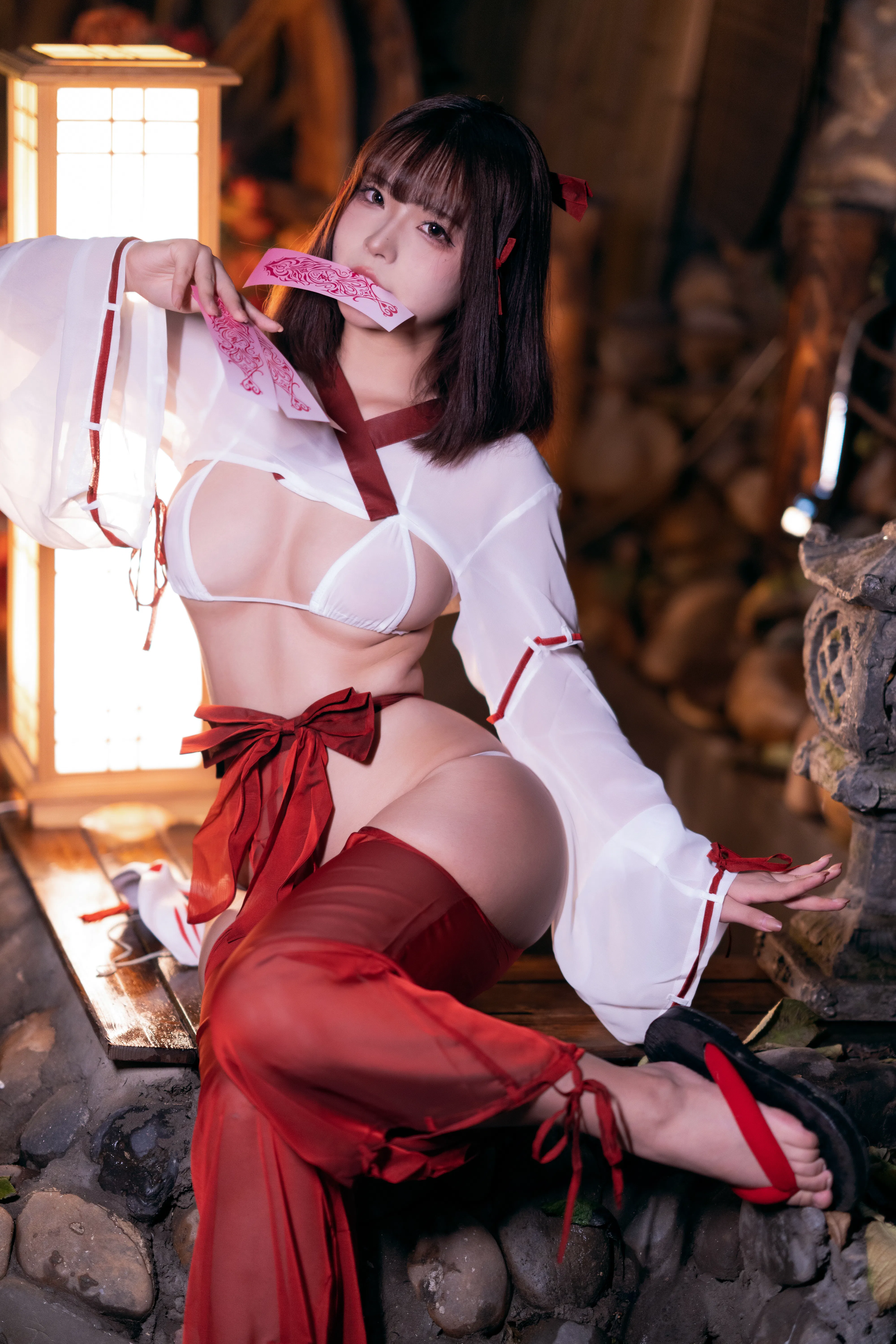 [Cosplay] yuuhui玉汇 NO.032 Miko of Wishes 巫女