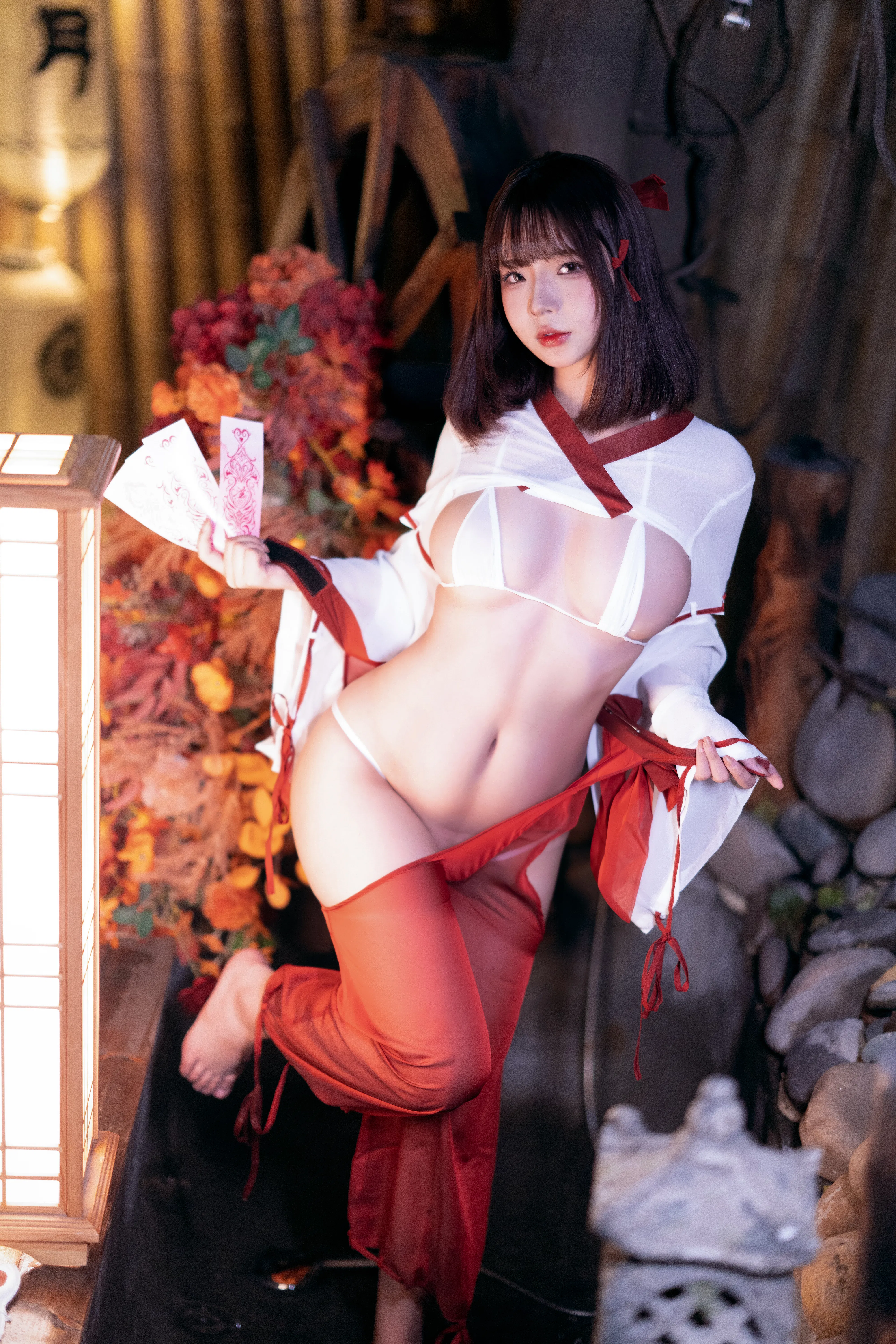 [Cosplay] yuuhui玉汇 NO.032 Miko of Wishes 巫女