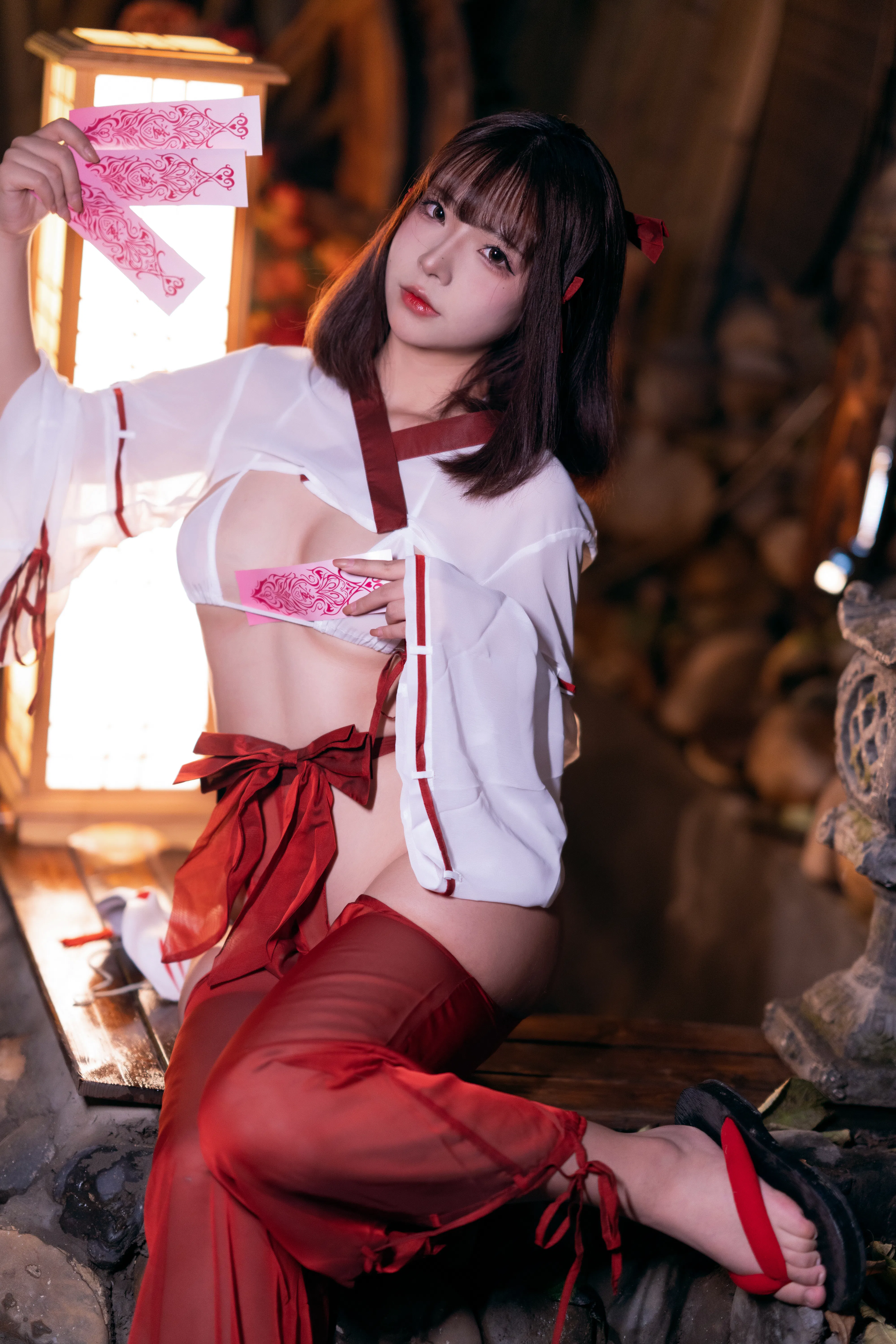 [Cosplay] yuuhui玉汇 NO.032 Miko of Wishes 巫女