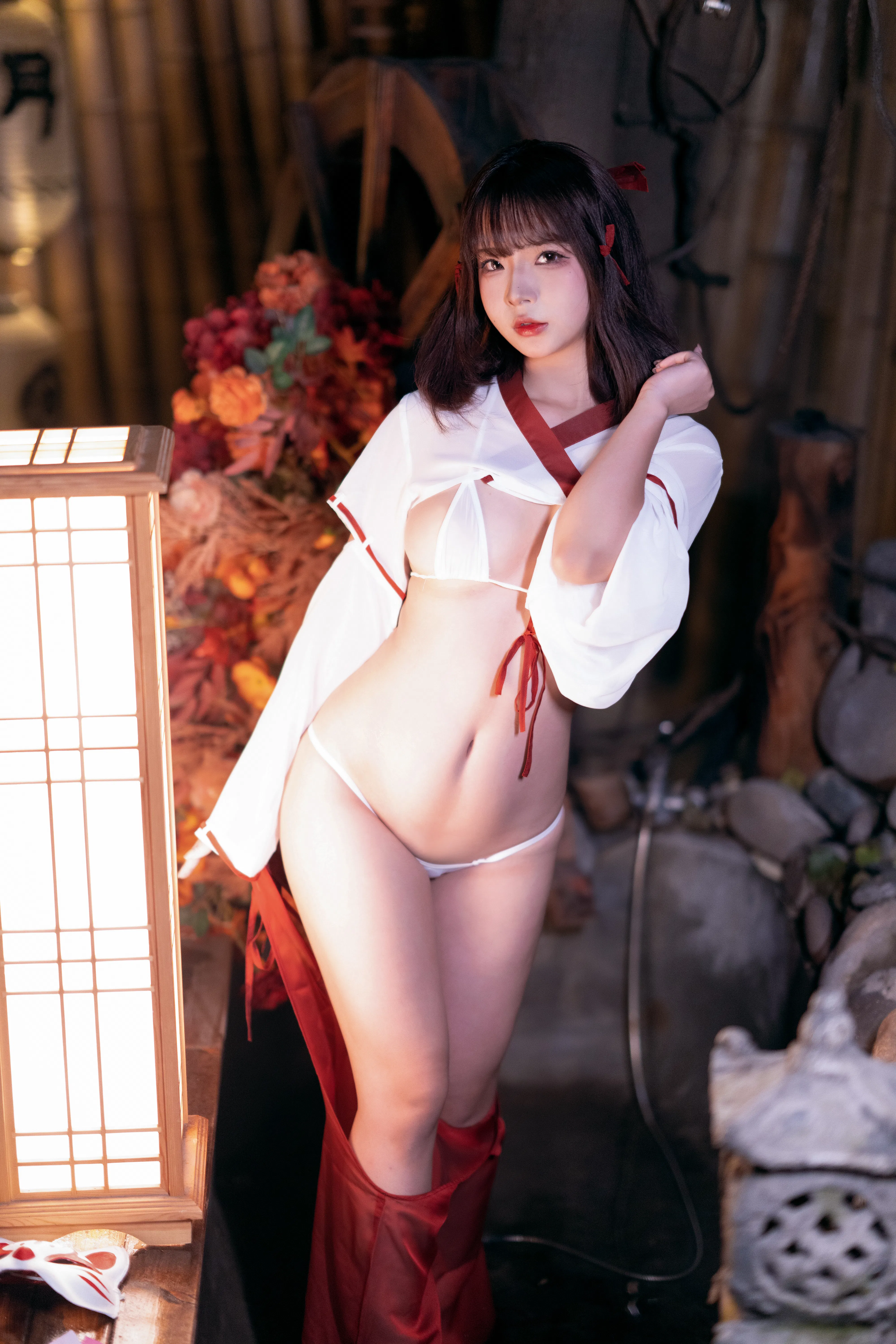 [Cosplay] yuuhui玉汇 NO.032 Miko of Wishes 巫女