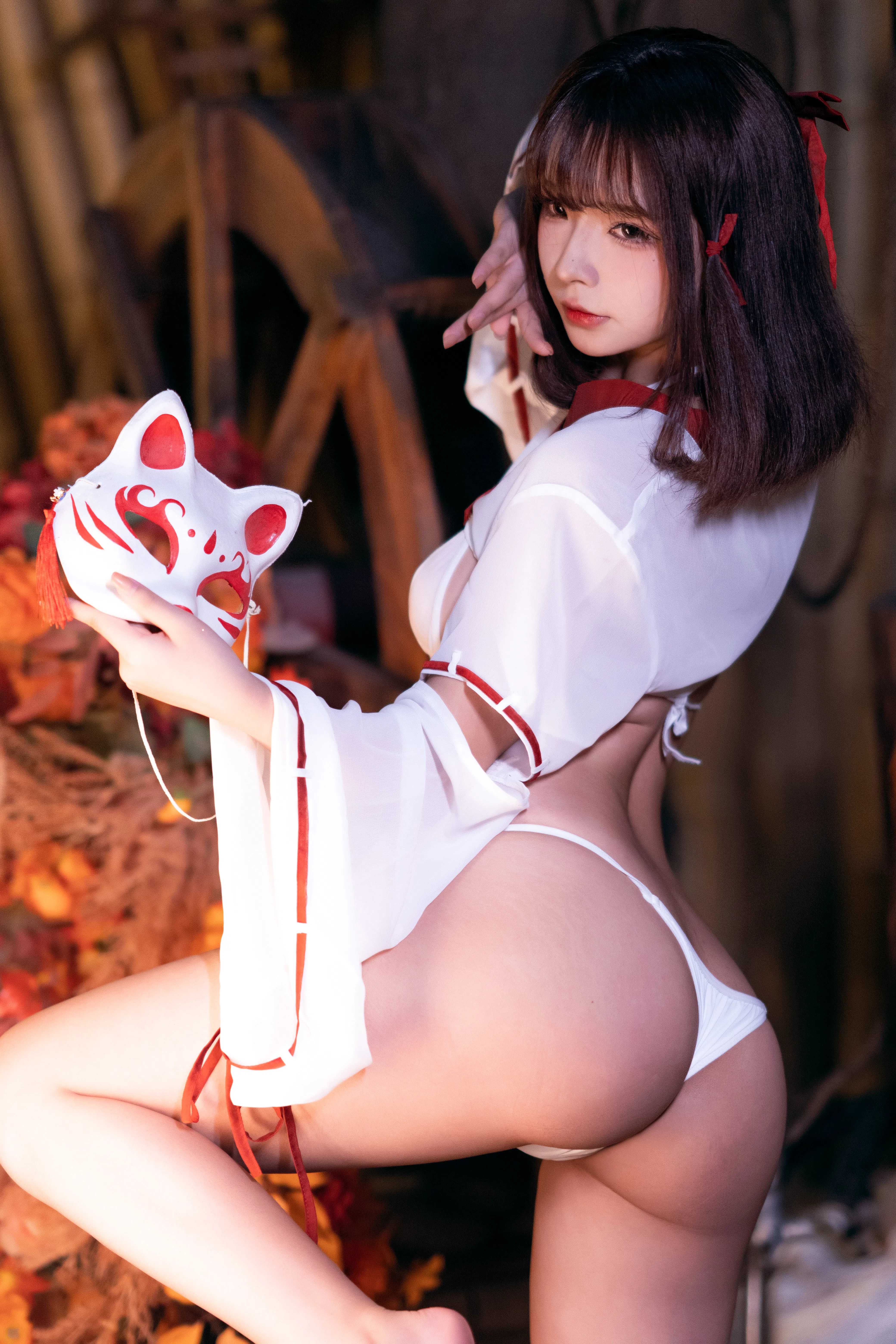 [Cosplay] yuuhui玉汇 NO.032 Miko of Wishes 巫女