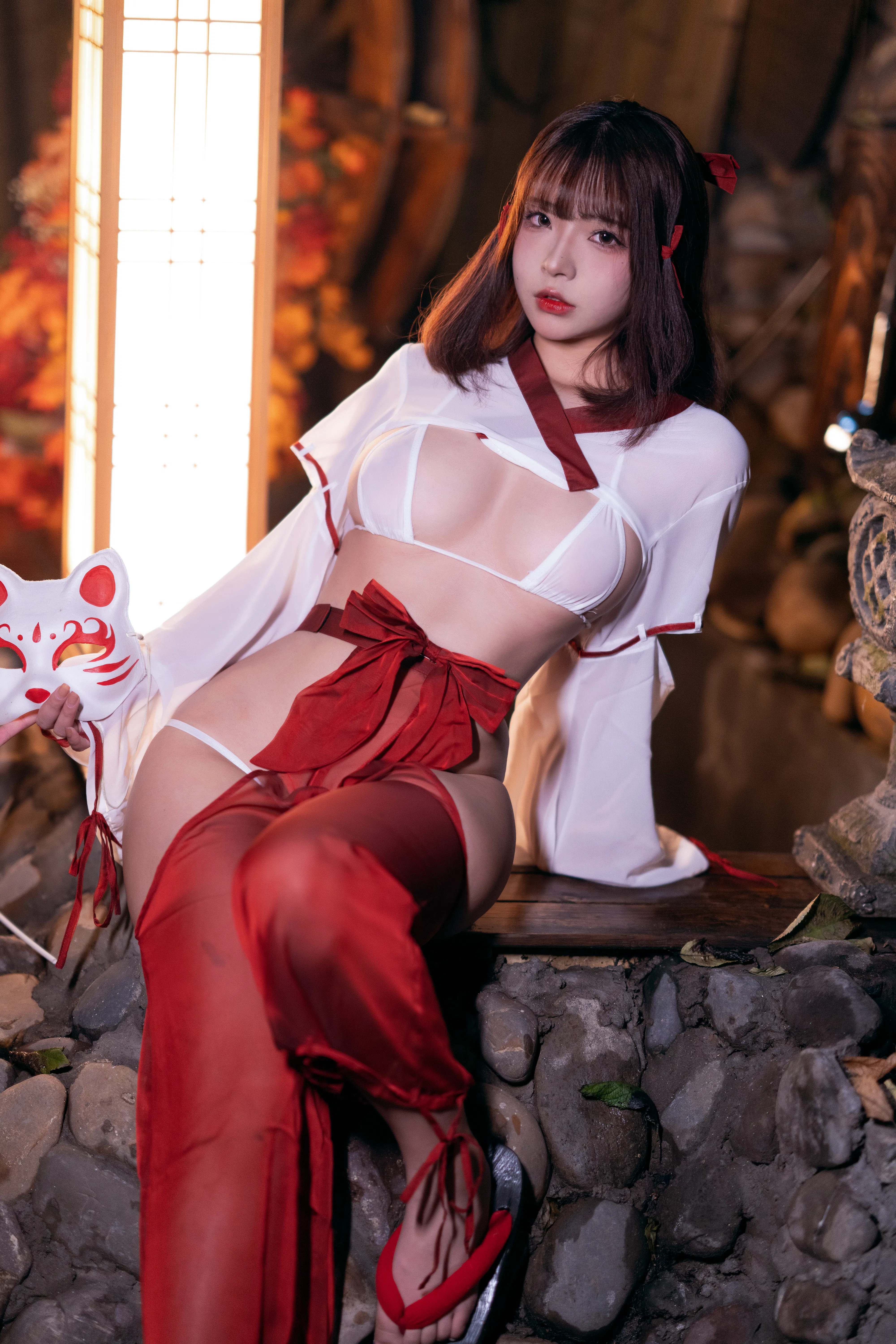 [Cosplay] yuuhui玉汇 NO.032 Miko of Wishes 巫女