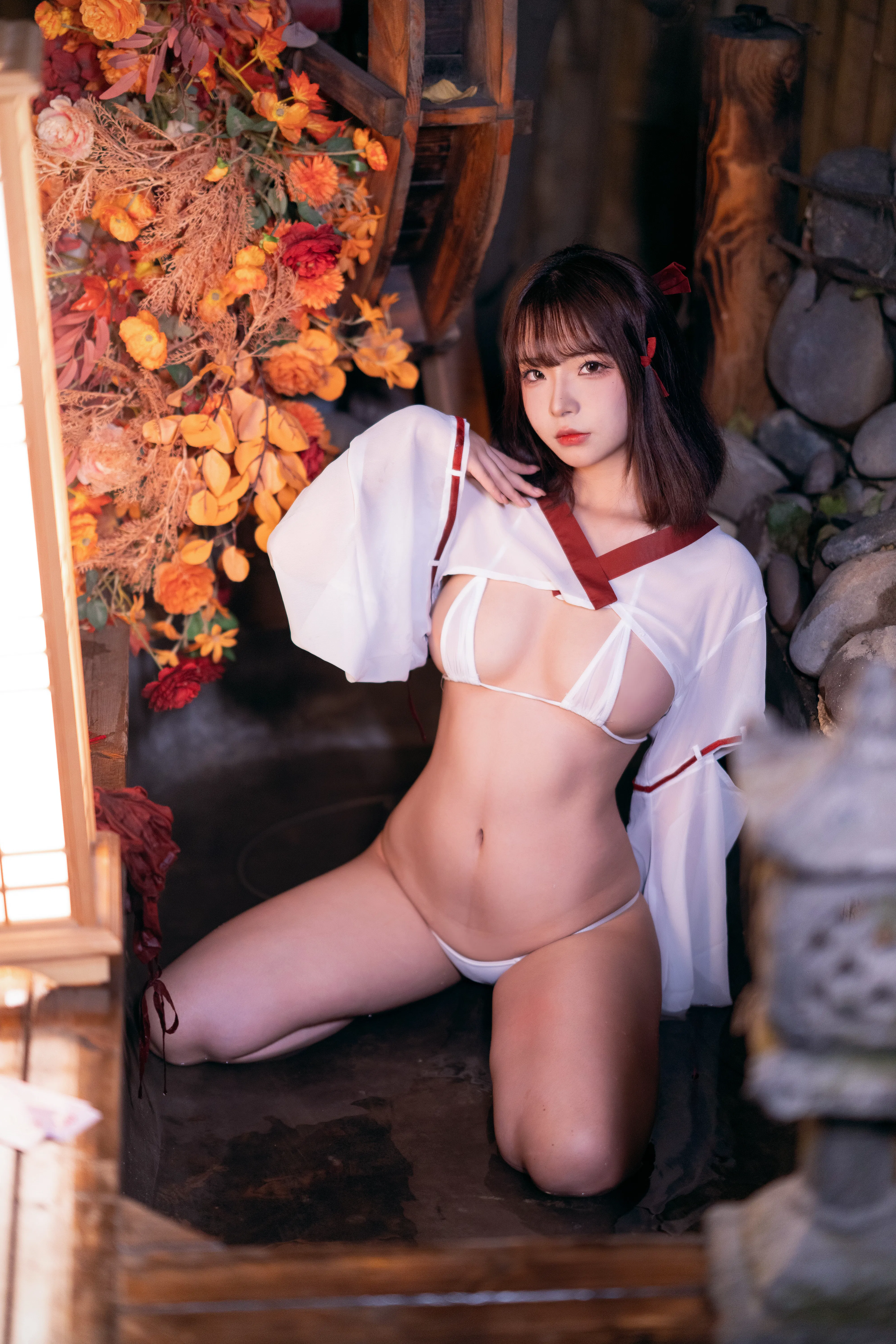 [Cosplay] yuuhui玉汇 NO.032 Miko of Wishes 巫女