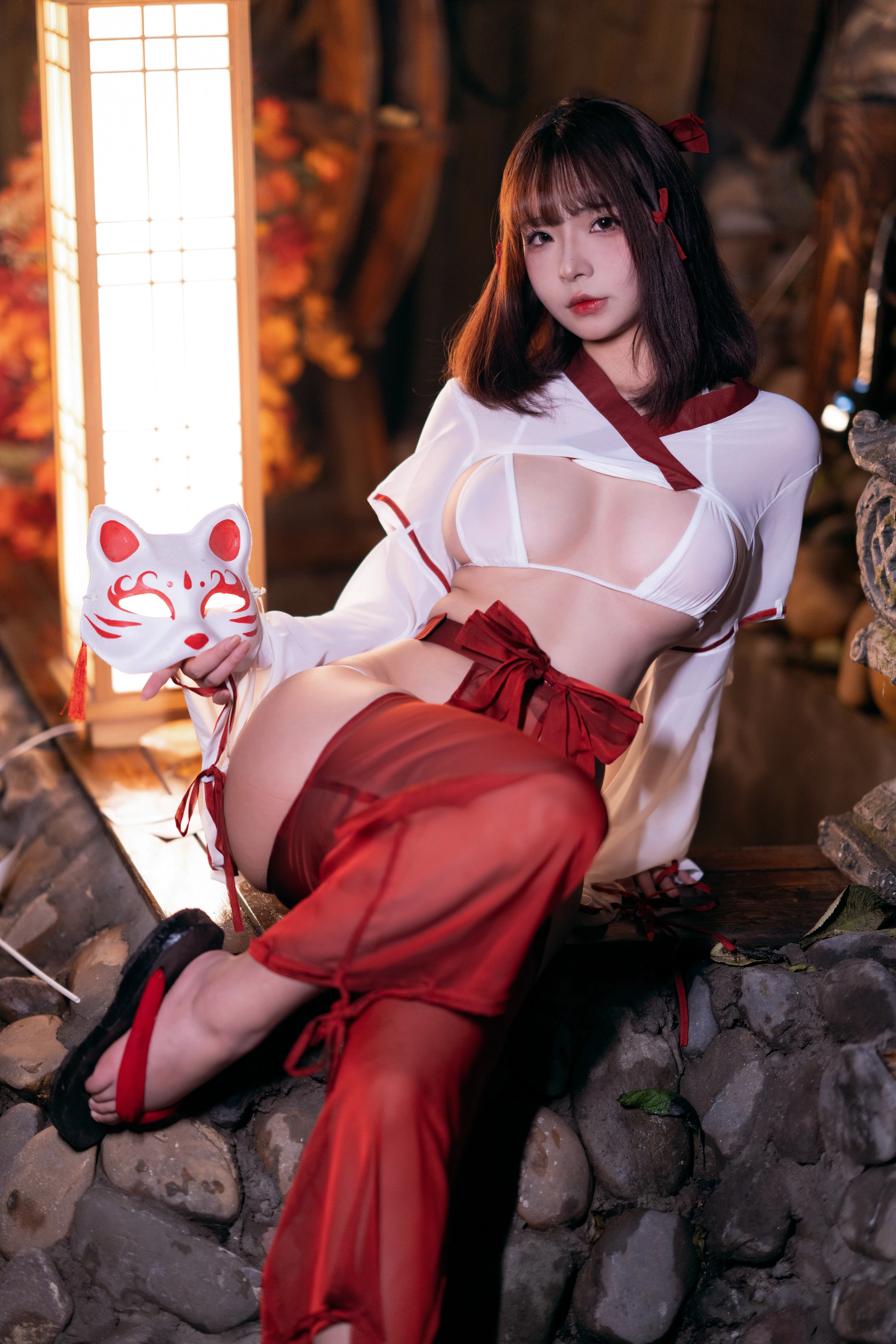 [Cosplay] yuuhui玉汇 NO.032 Miko of Wishes 巫女