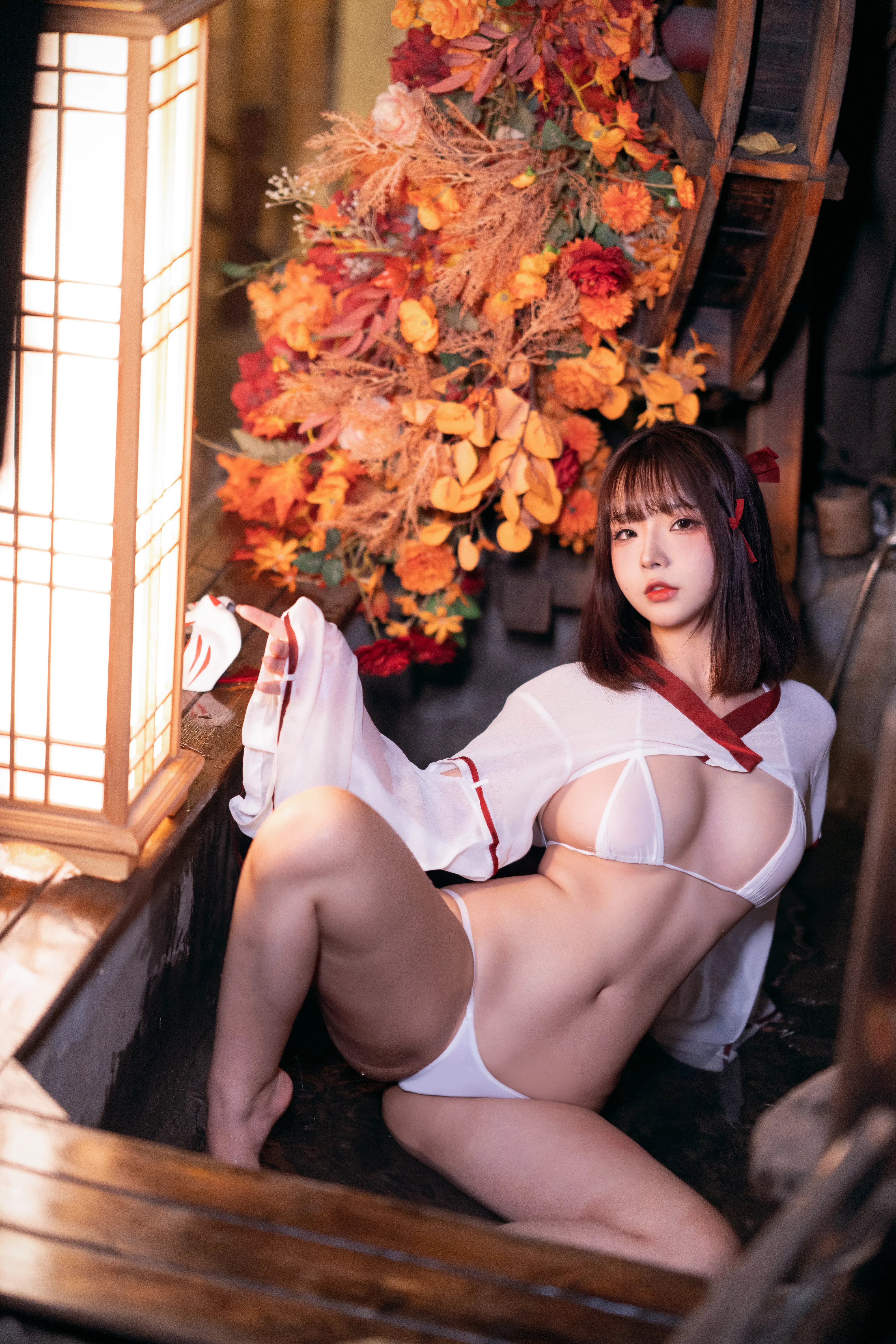 [Cosplay] yuuhui玉汇 NO.032 Miko of Wishes 巫女