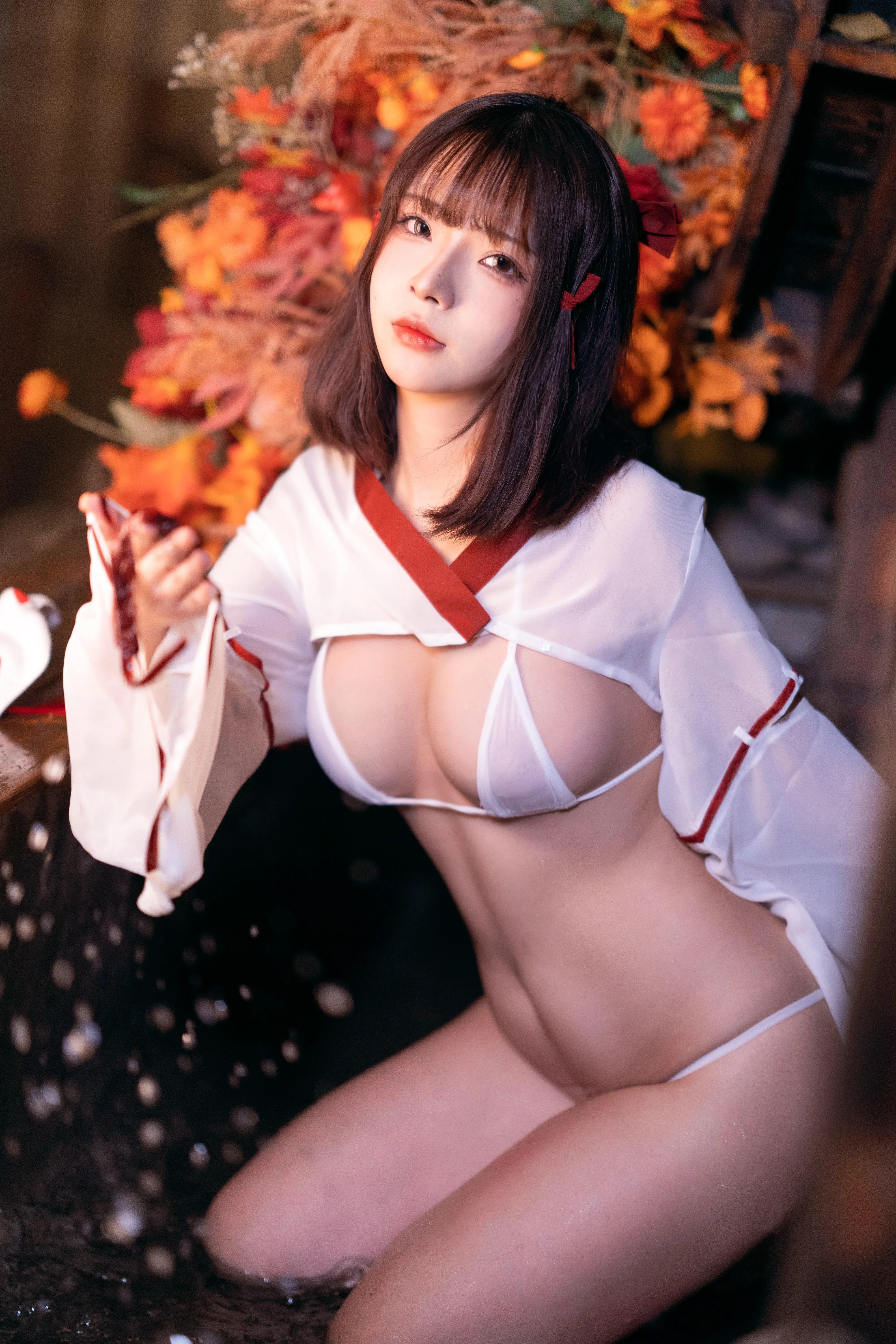 [Cosplay] yuuhui玉汇 NO.032 Miko of Wishes 巫女
