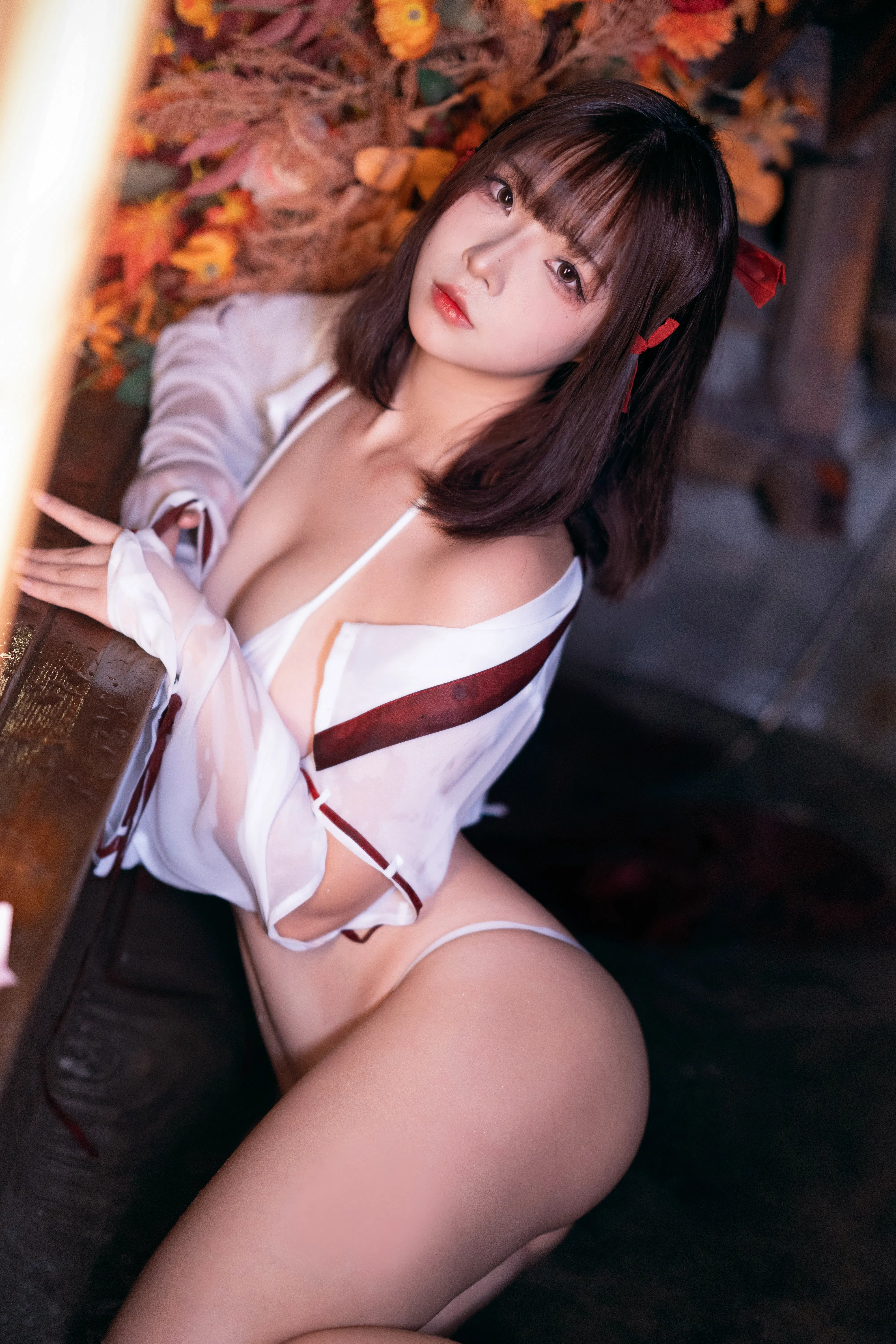 [Cosplay] yuuhui玉汇 NO.032 Miko of Wishes 巫女