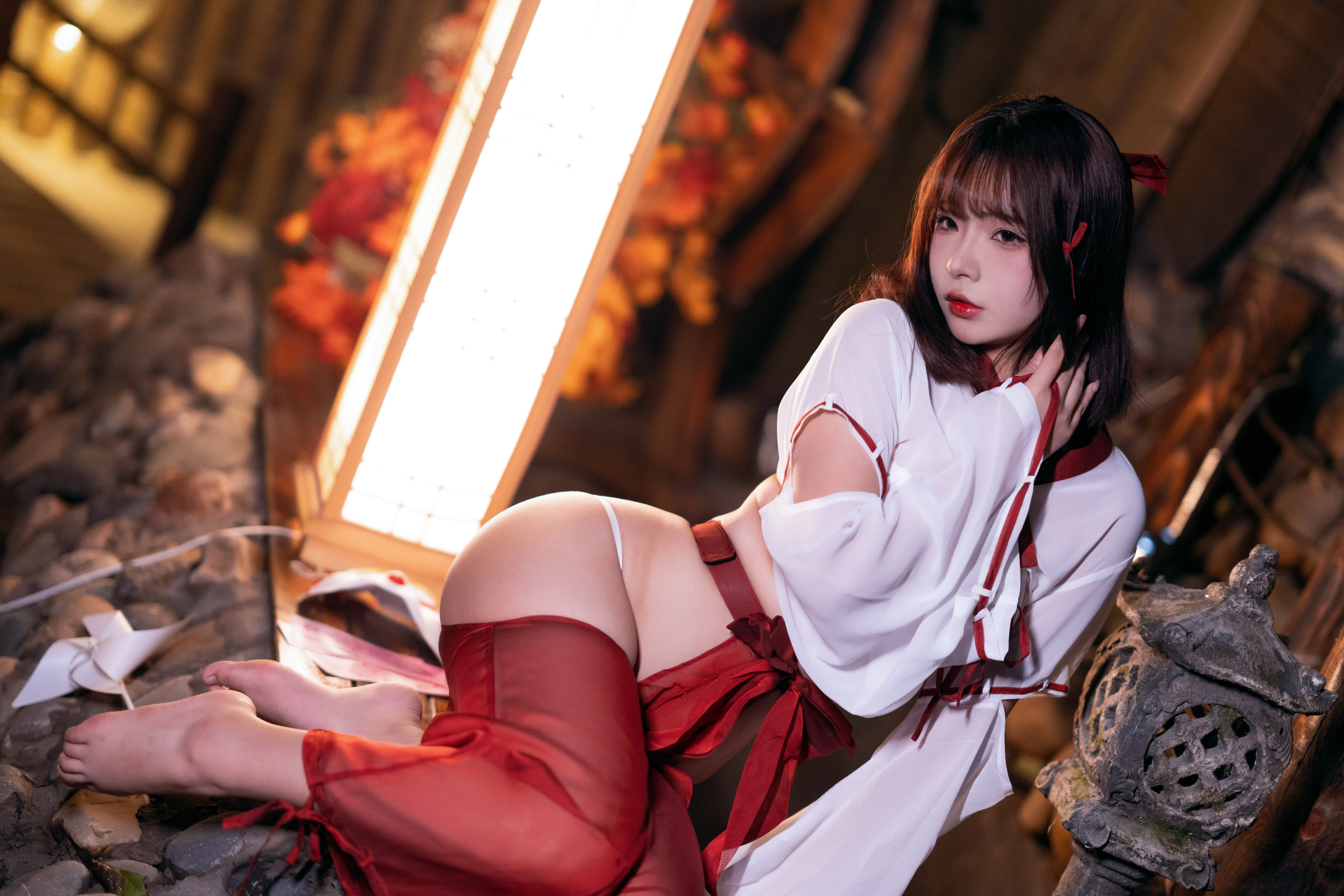 [Cosplay] yuuhui玉汇 NO.032 Miko of Wishes 巫女