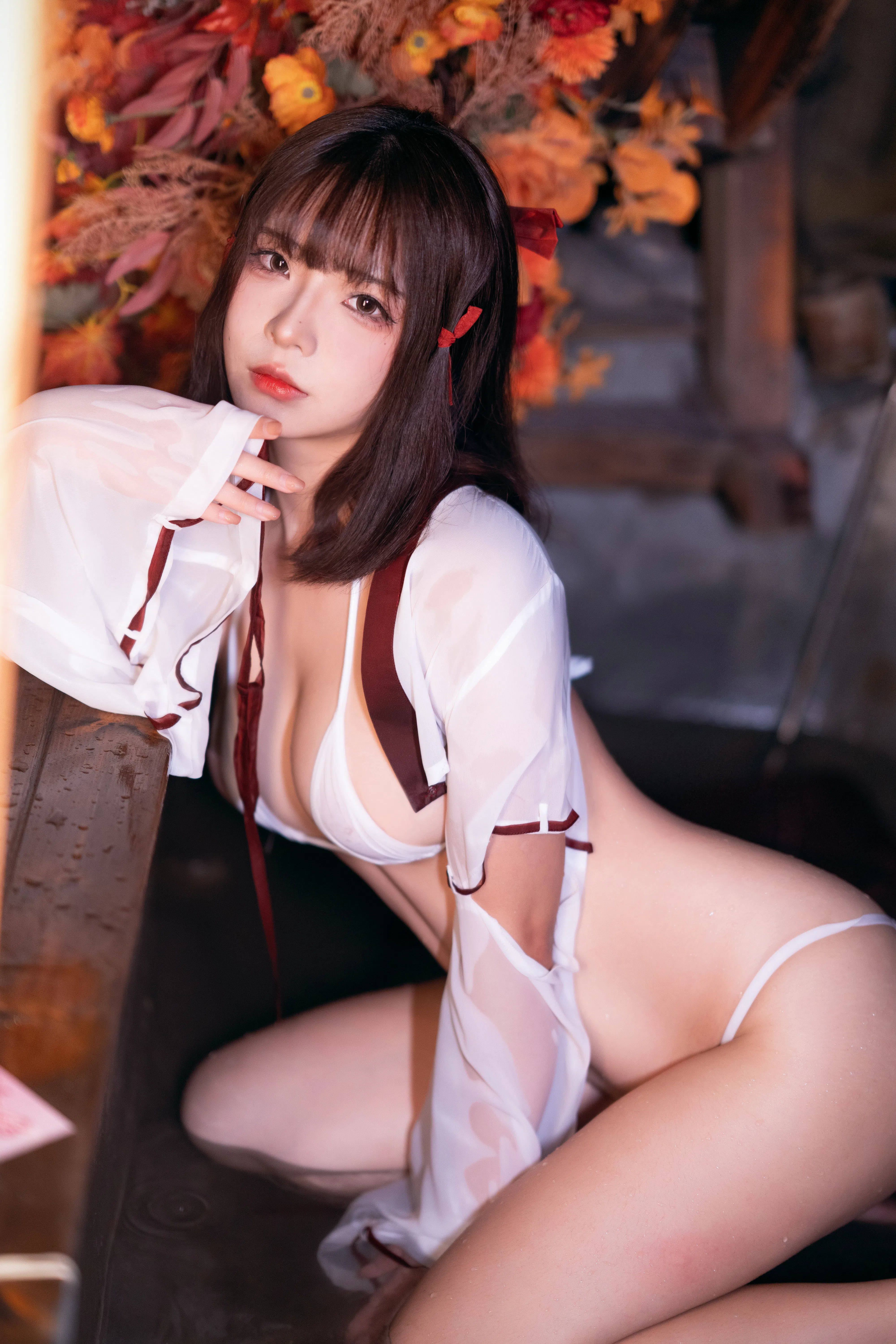 [Cosplay] yuuhui玉汇 NO.032 Miko of Wishes 巫女
