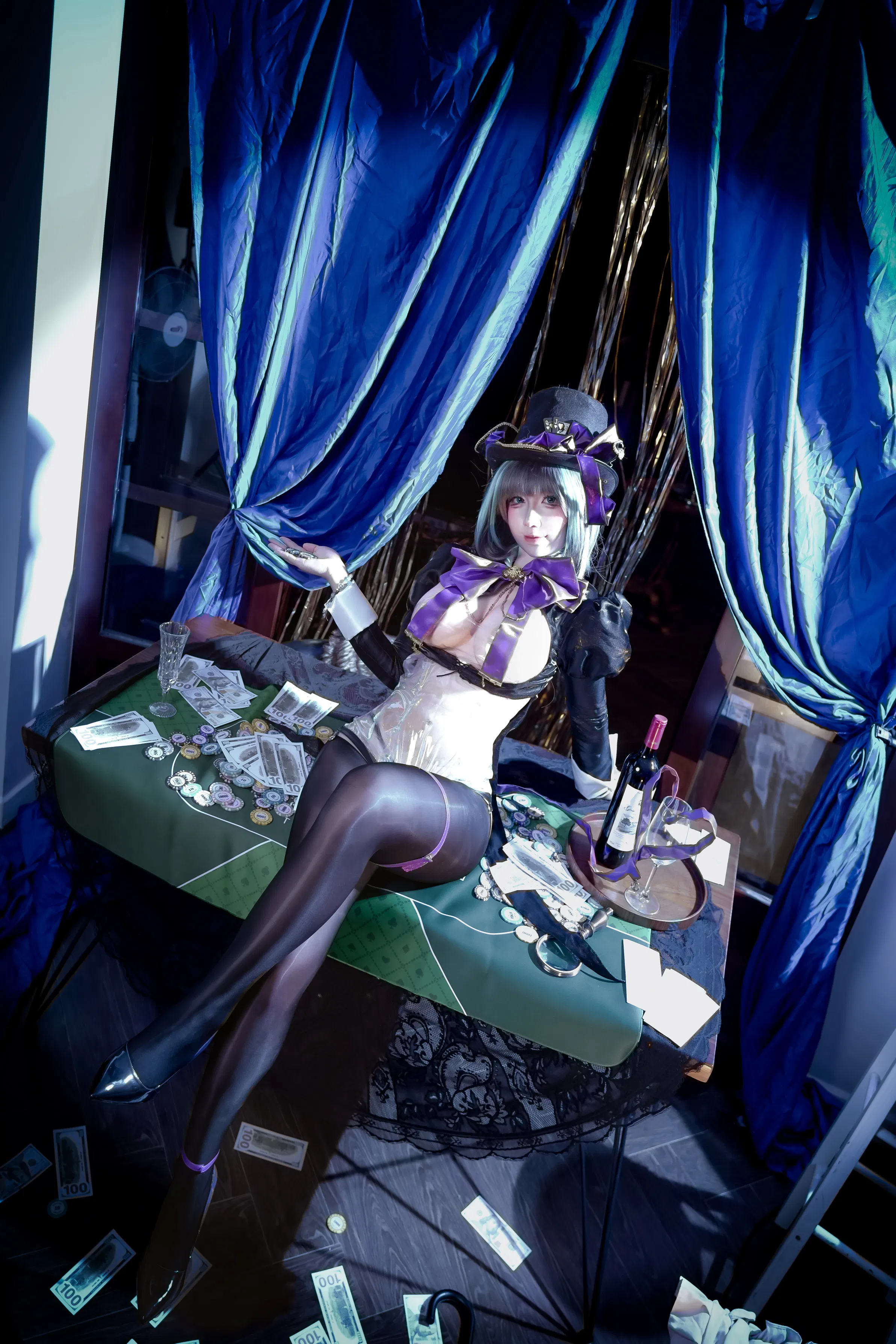 [Cosplay] 九曲Jean - 碧蓝航线 柴郡 绚烂夜梦