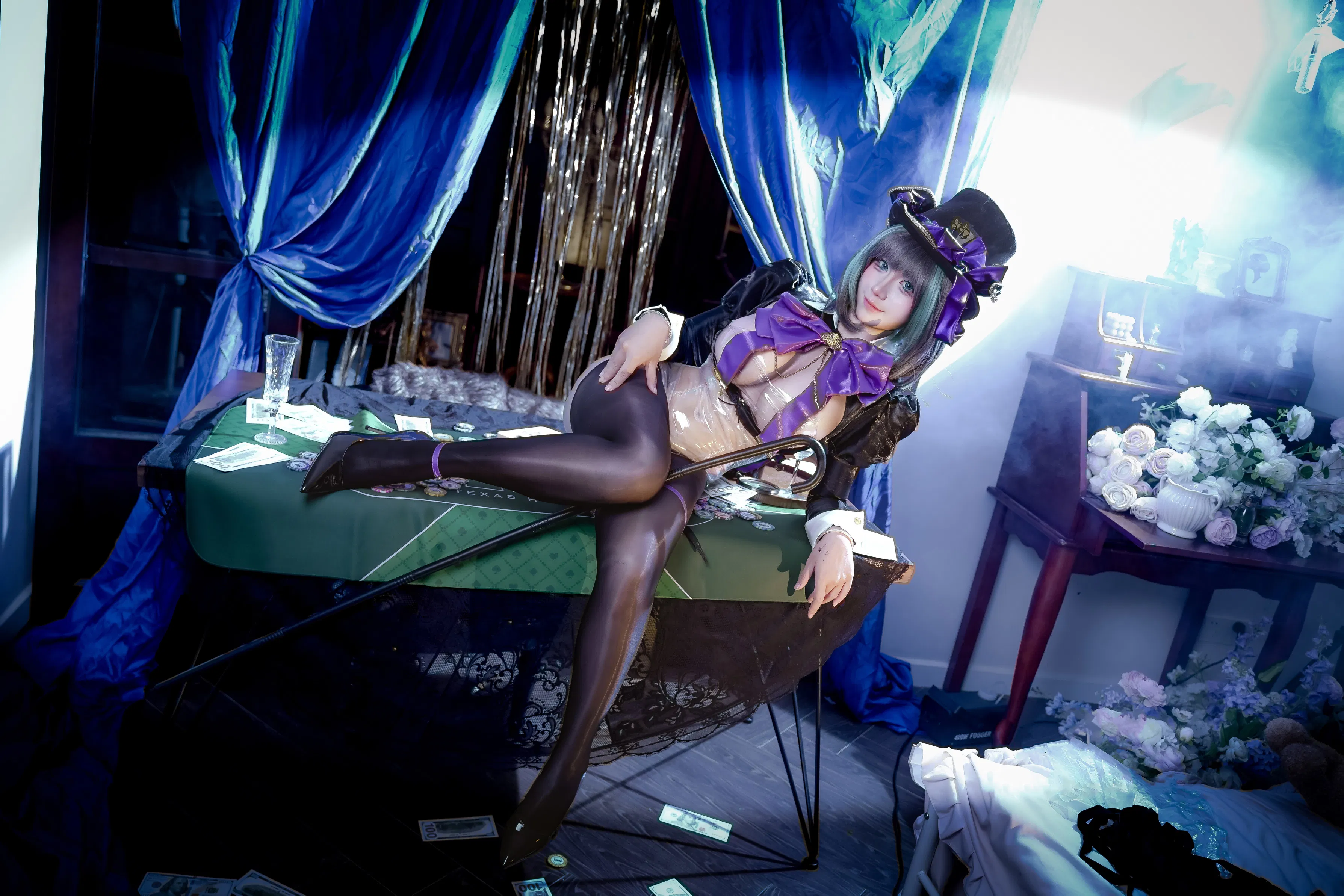 [Cosplay] 九曲Jean - 碧蓝航线 柴郡 绚烂夜梦