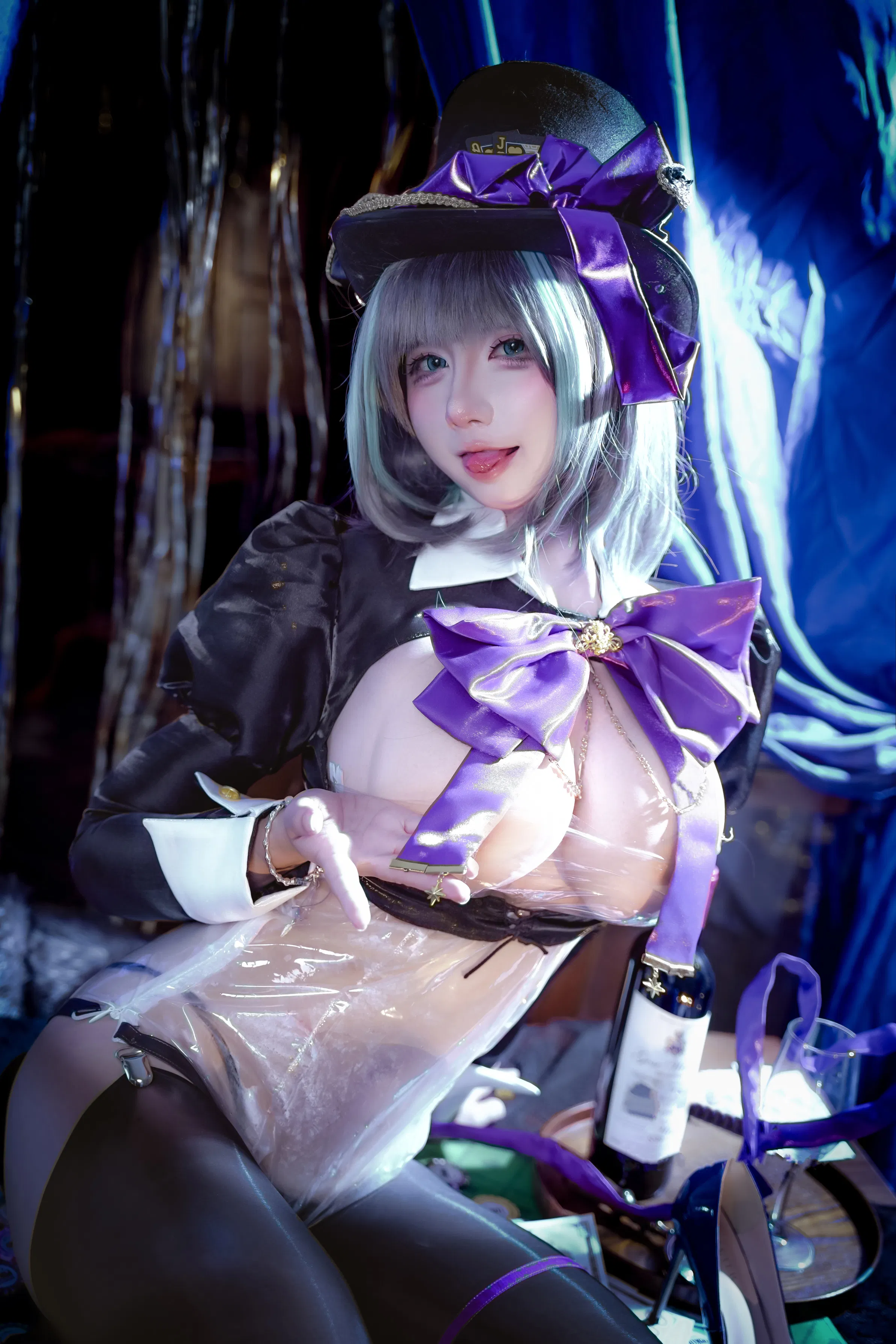 [Cosplay] 九曲Jean - 碧蓝航线 柴郡 绚烂夜梦