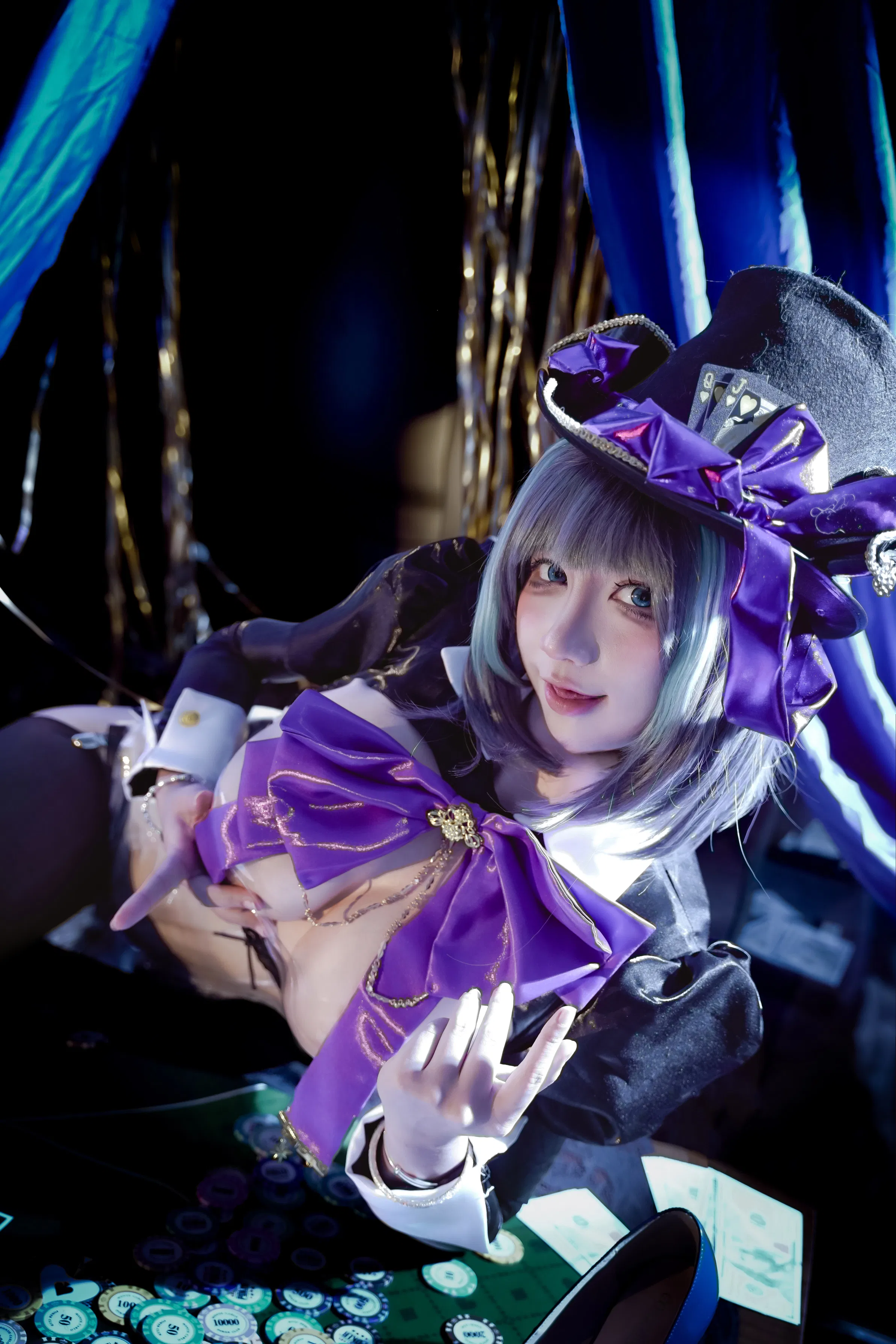 [Cosplay] 九曲Jean - 碧蓝航线 柴郡 绚烂夜梦