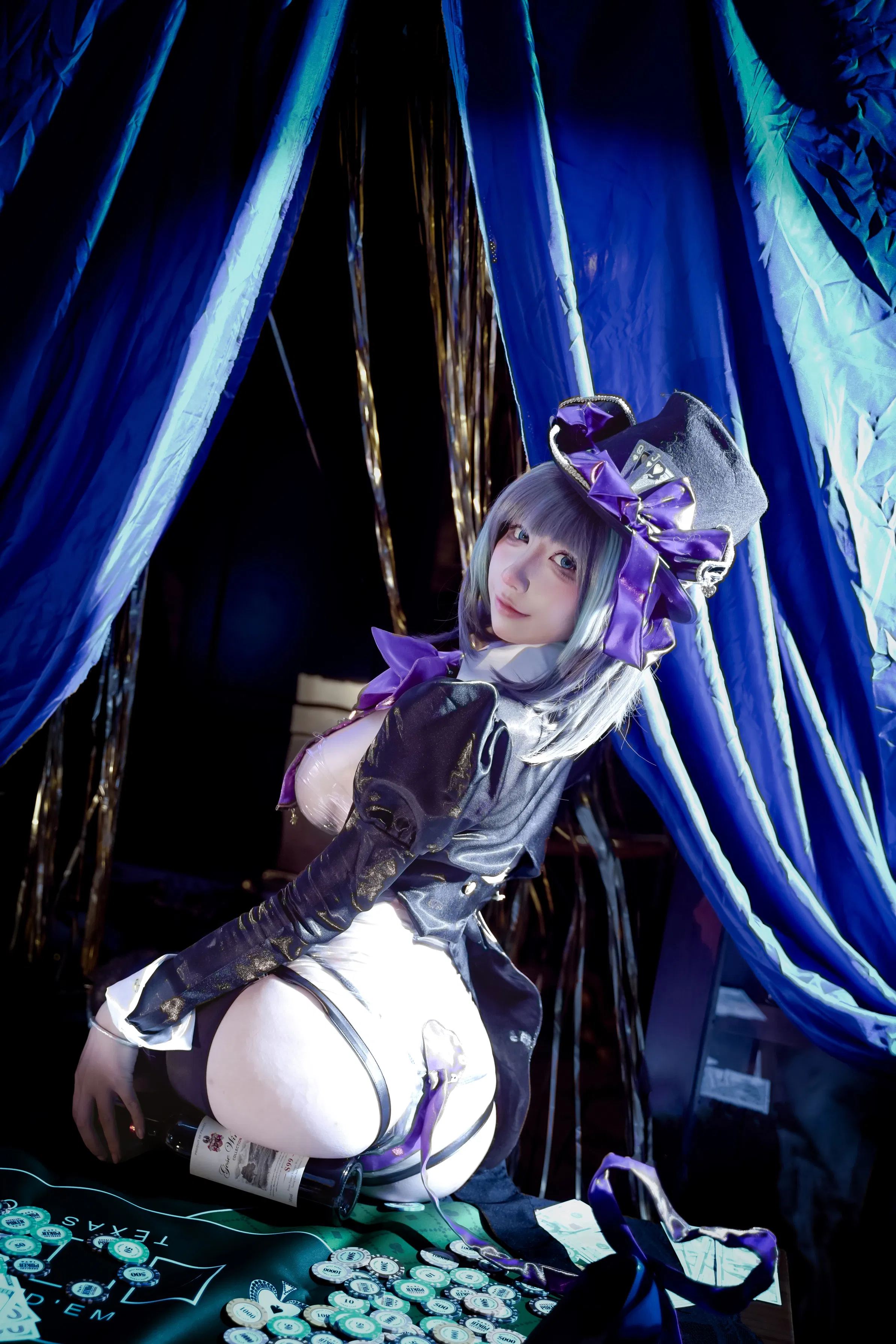 [Cosplay] 九曲Jean - 碧蓝航线 柴郡 绚烂夜梦