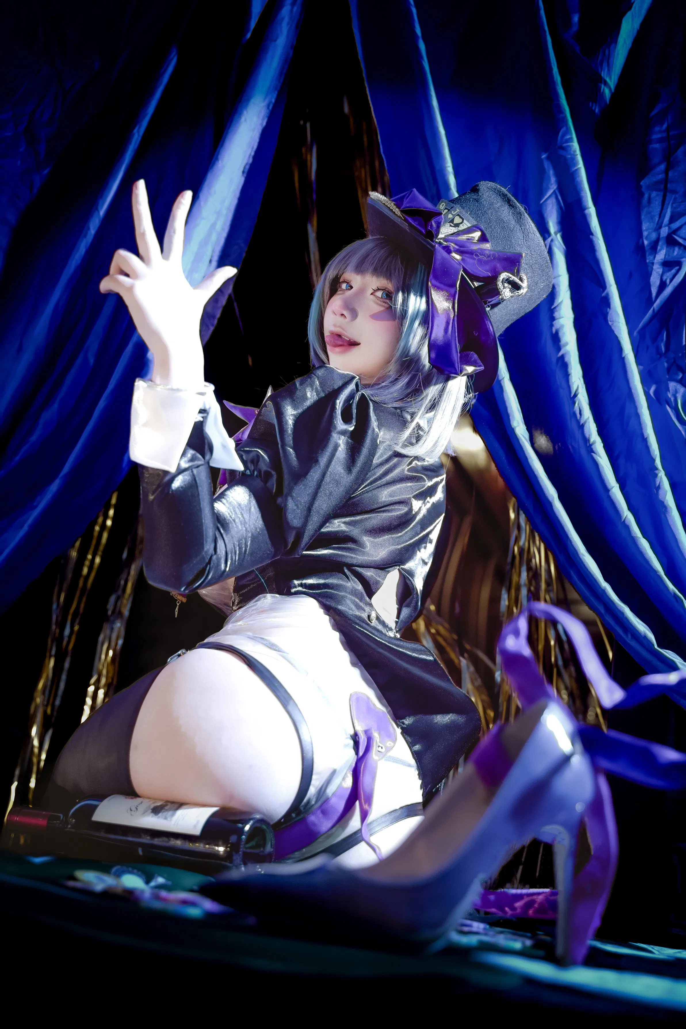 [Cosplay] 九曲Jean - 碧蓝航线 柴郡 绚烂夜梦