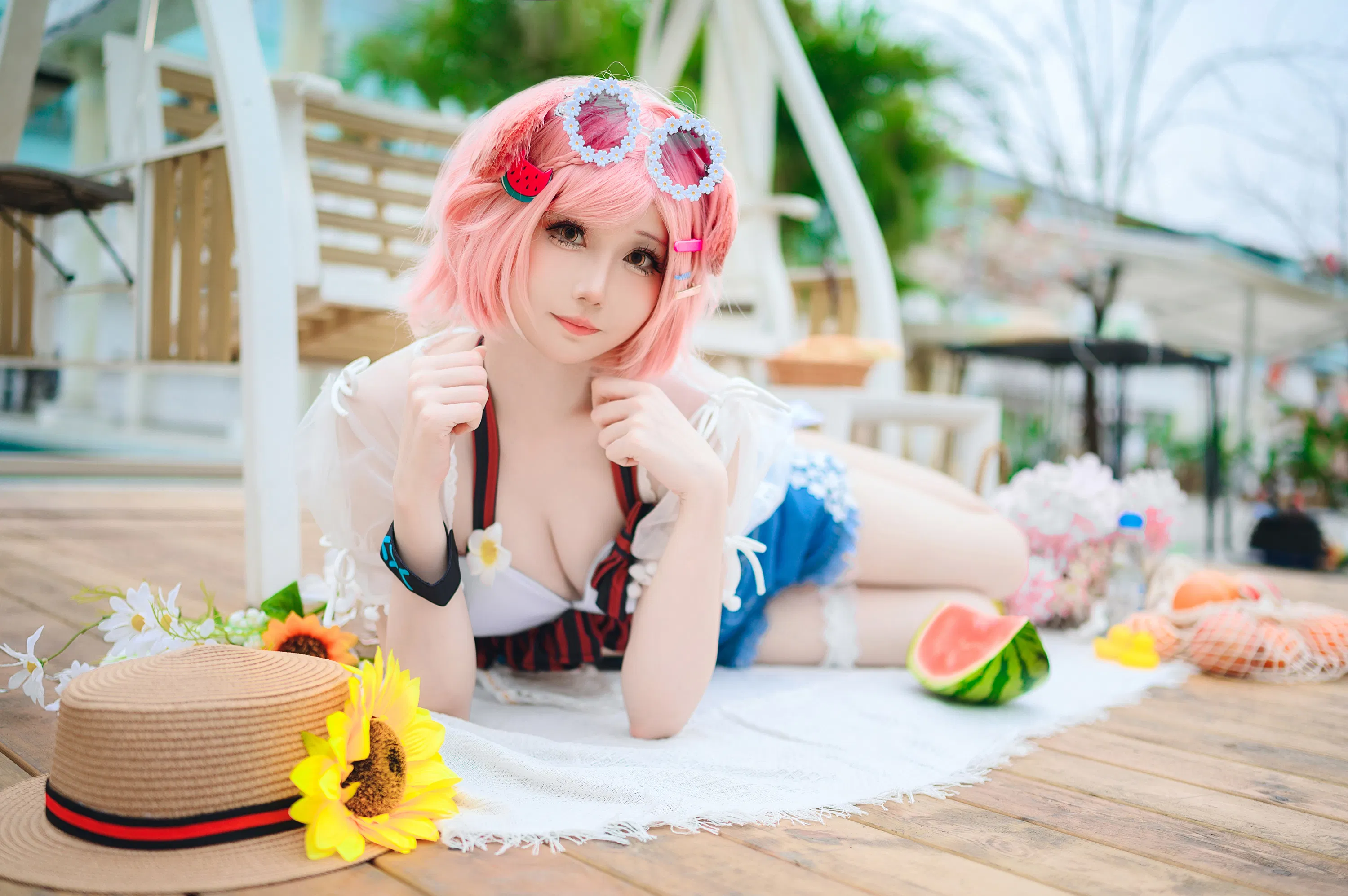 [Cosplay] 焖焖碳 - 明日方舟 澄闪泳装