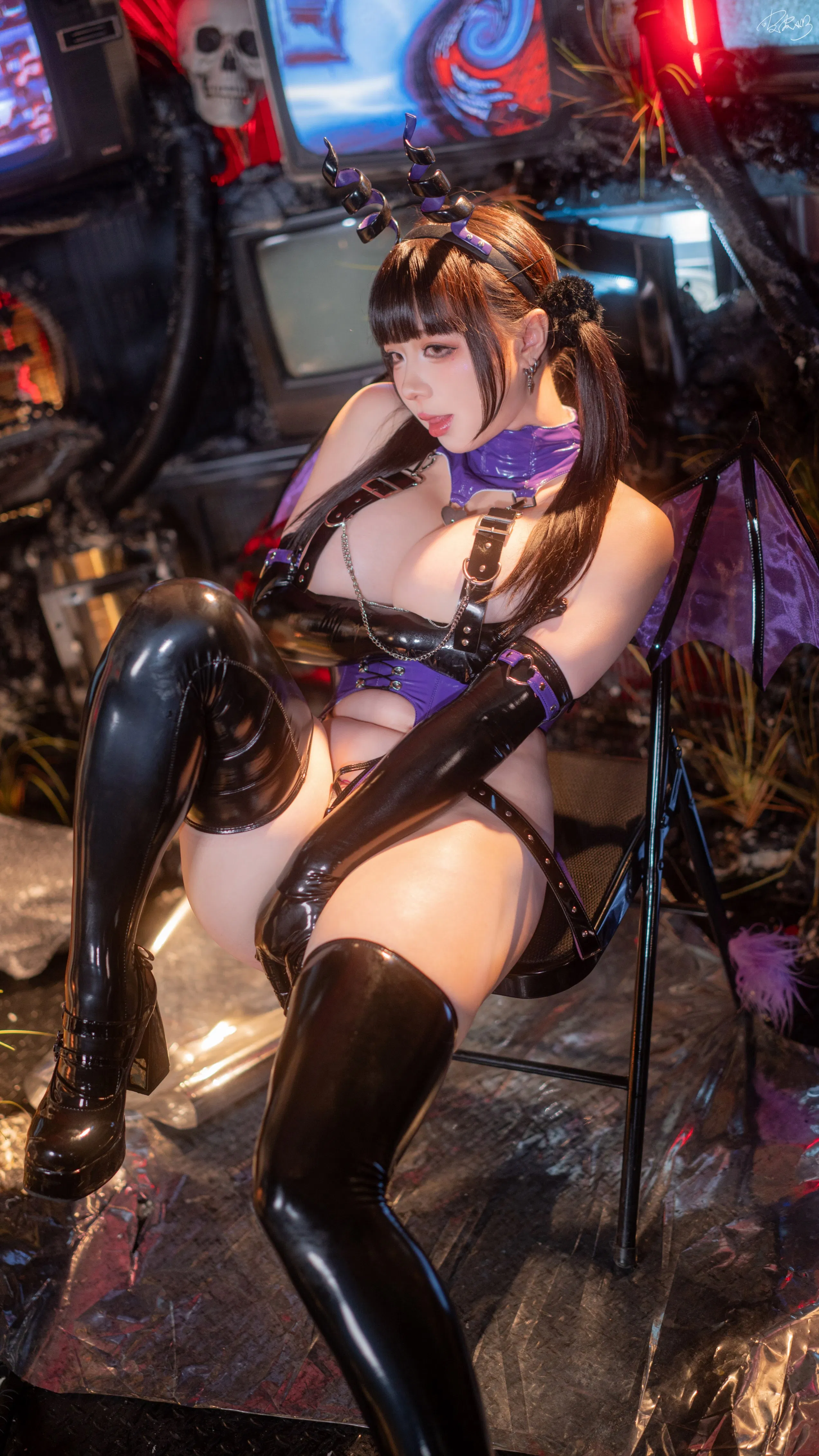 [Cosplay] 皮皮奶可可爱了啦 - 赛博魅魔