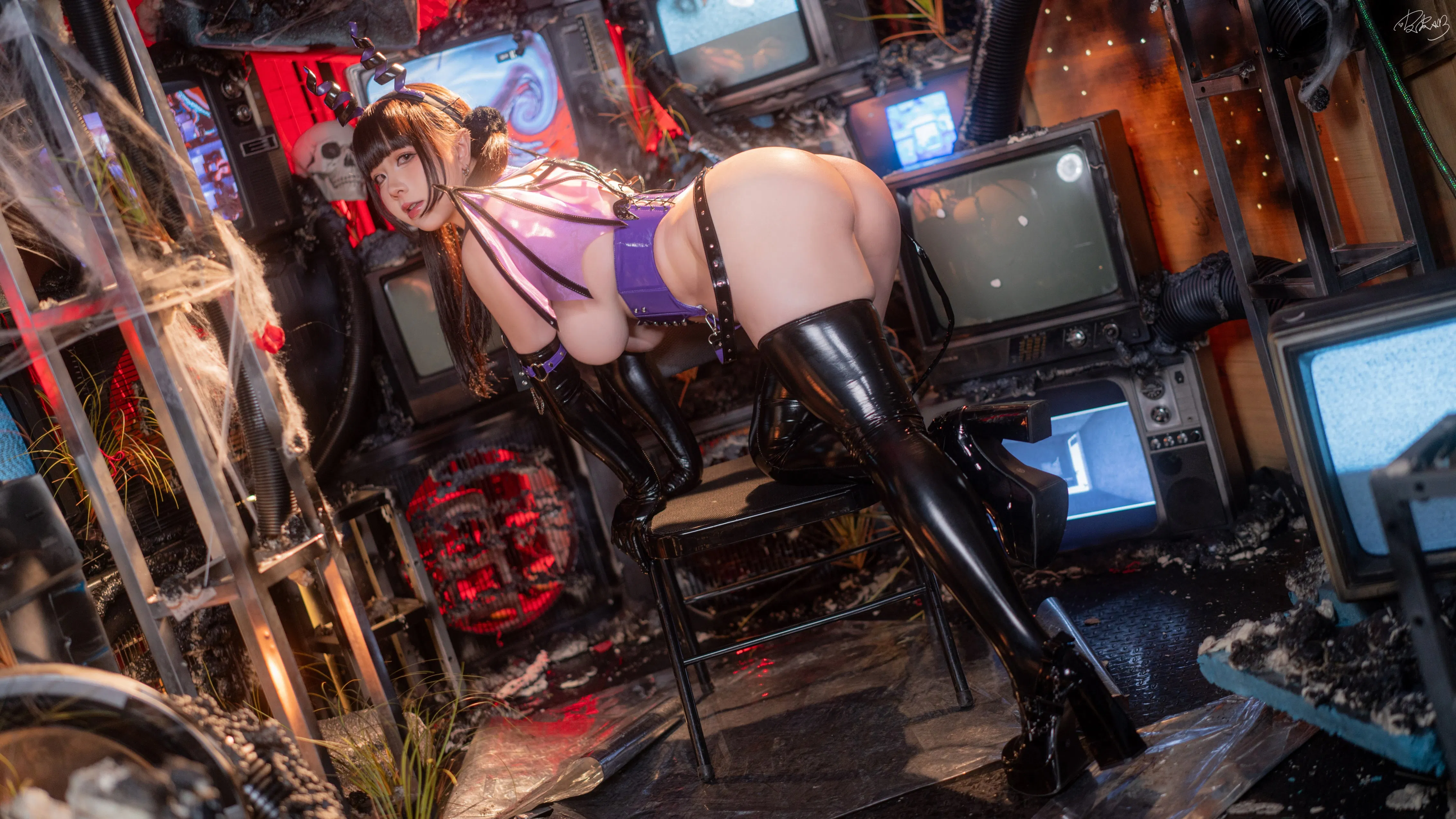 [Cosplay] 皮皮奶可可爱了啦 - 赛博魅魔