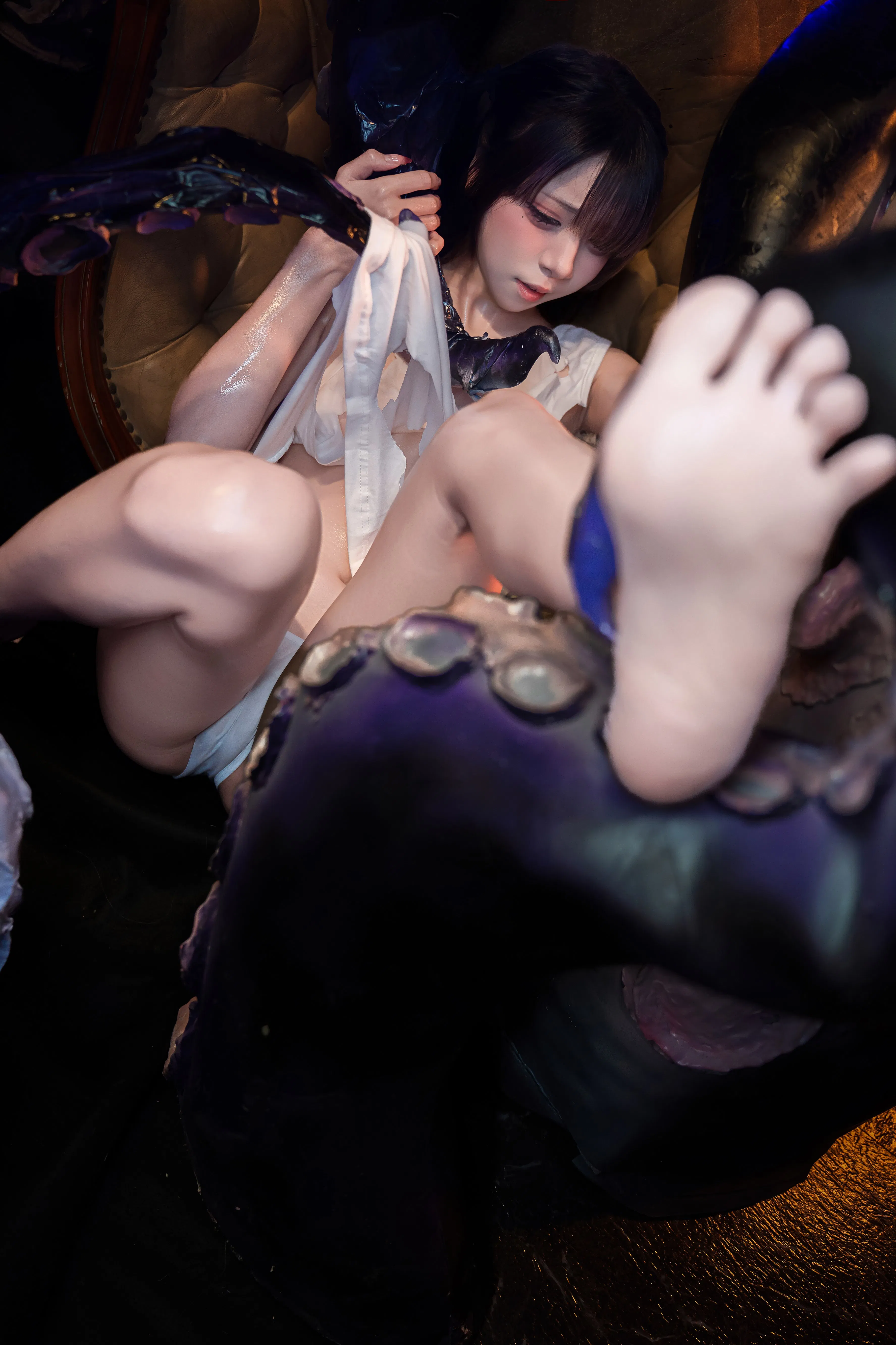 [Cosplay] 纸悦Etsu_ko - 破洞背心触手酱