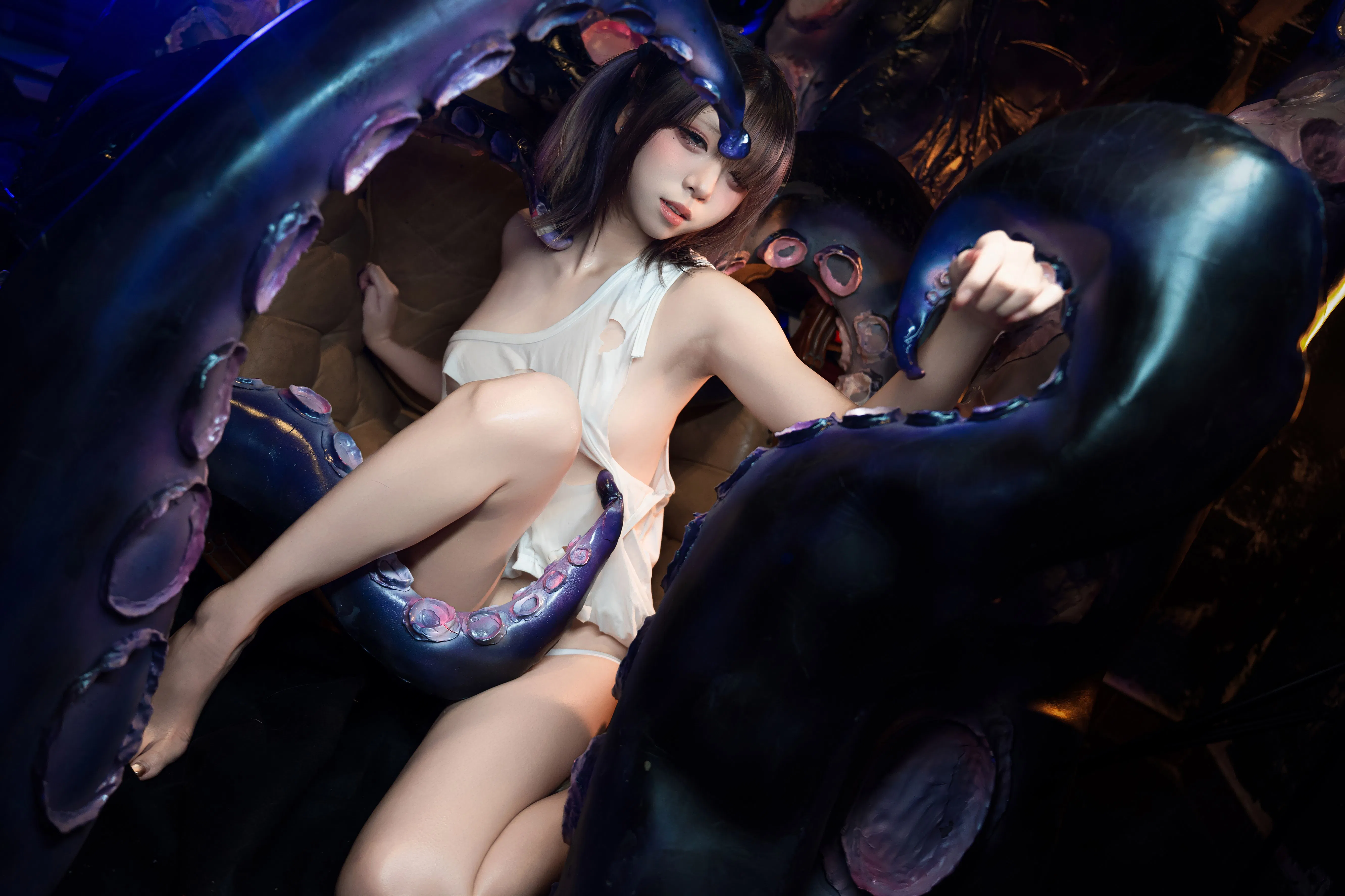 [Cosplay] 纸悦Etsu_ko - 破洞背心触手酱