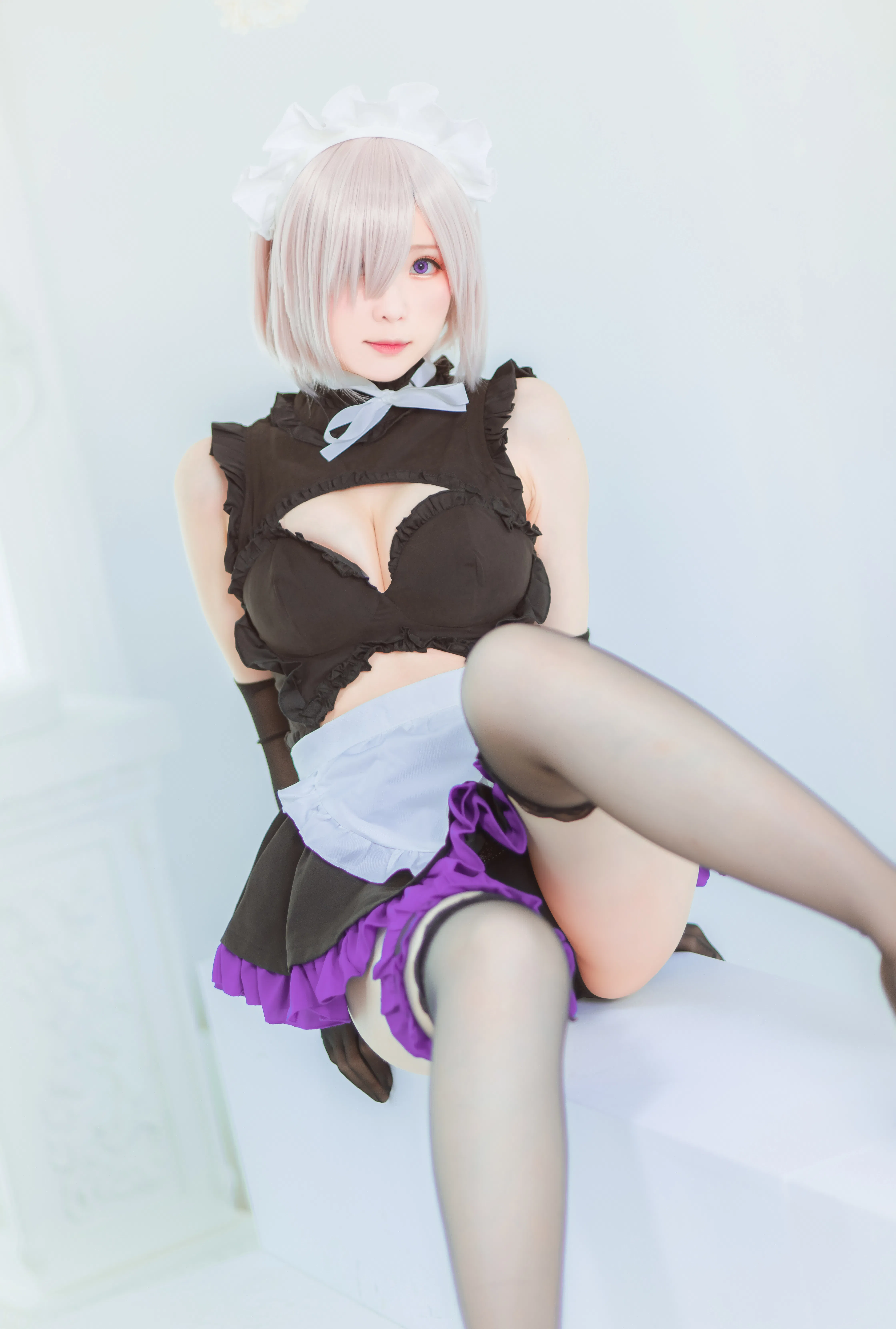 [Cosplay] 霜月shimo - NO.011 玛修女仆