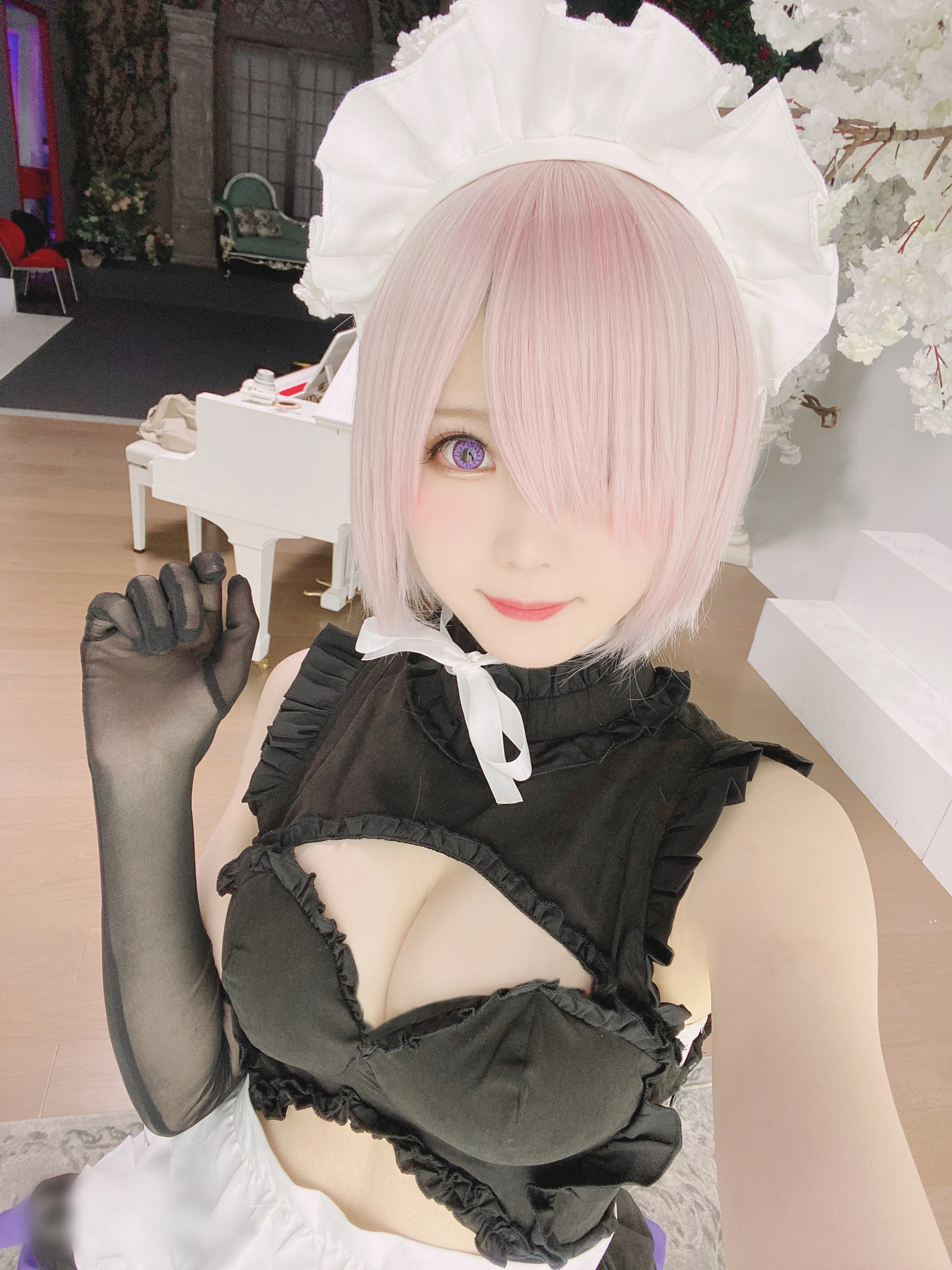 [Cosplay] 霜月shimo - NO.011 玛修女仆
