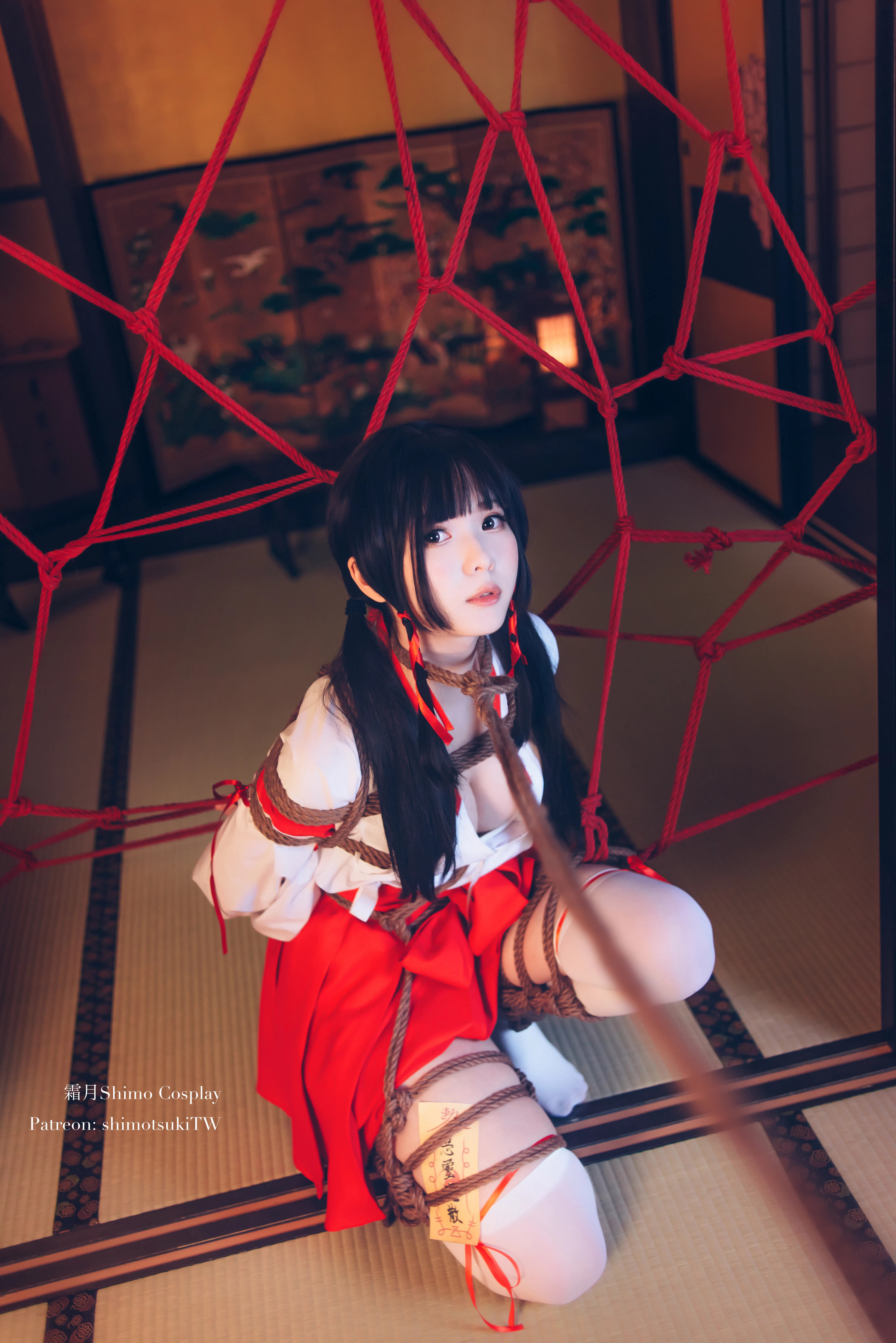[Cosplay] 霜月shimo - NO.037 巫女捆绑