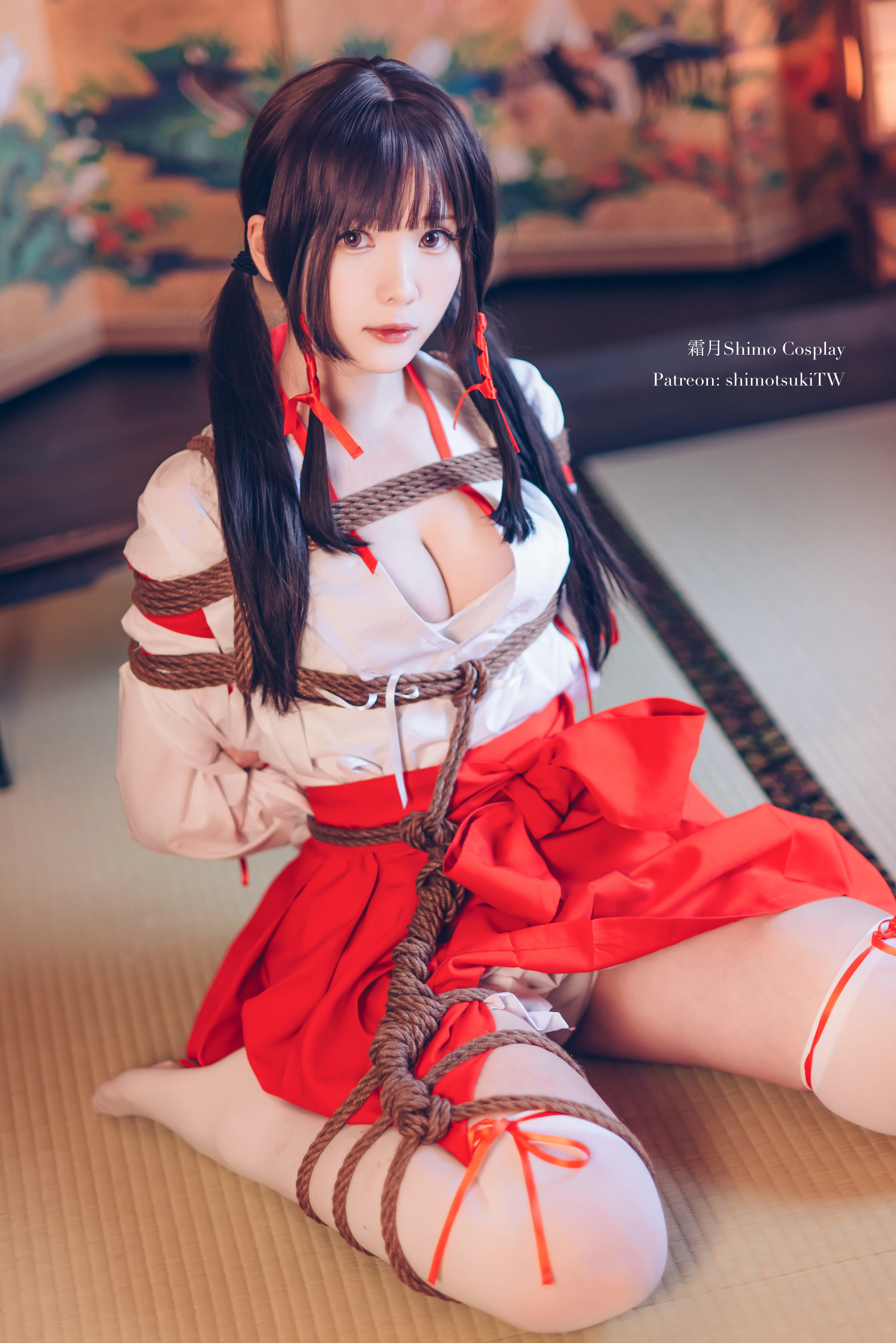 [Cosplay] 霜月shimo - NO.037 巫女捆绑