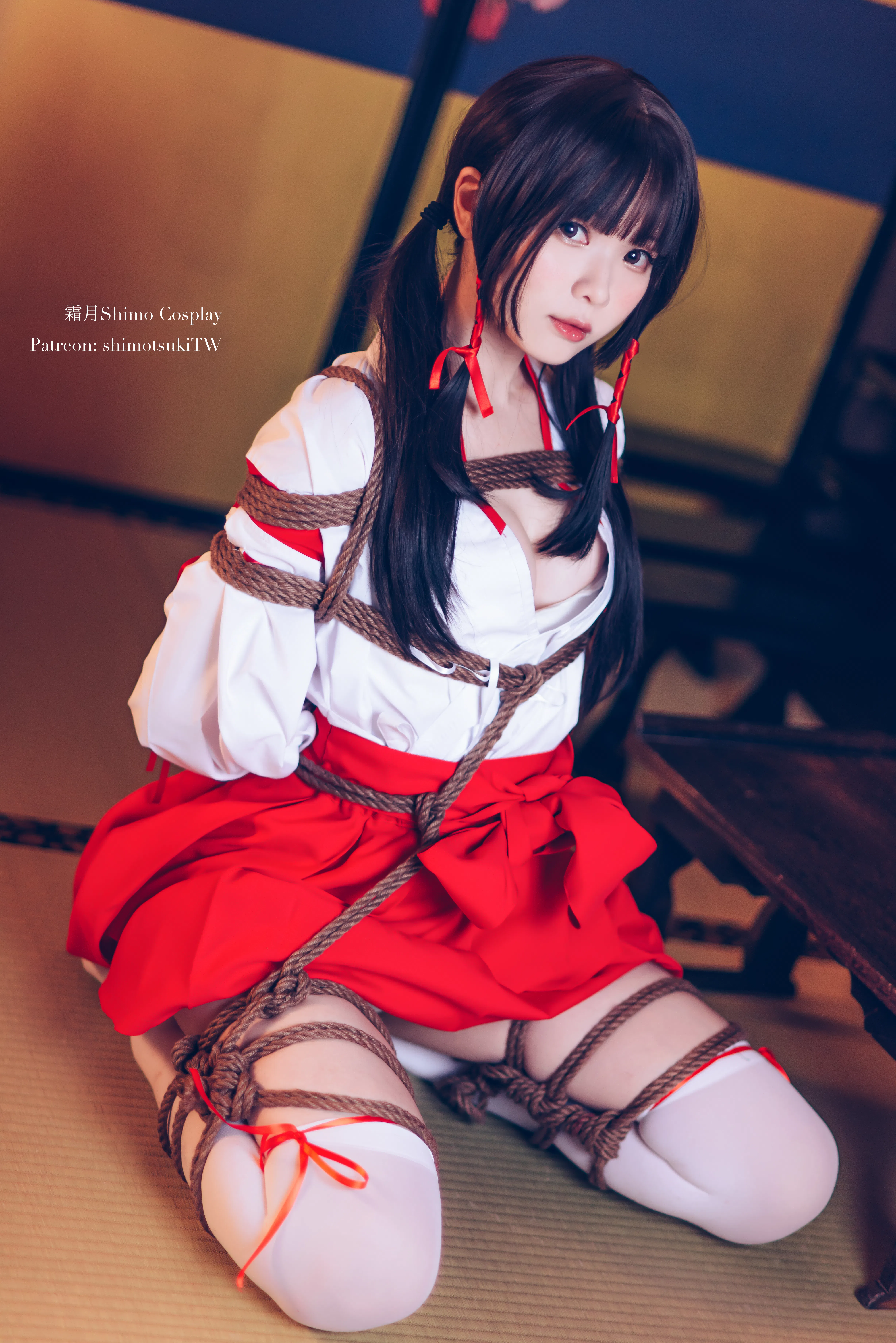 [Cosplay] 霜月shimo - NO.037 巫女捆绑