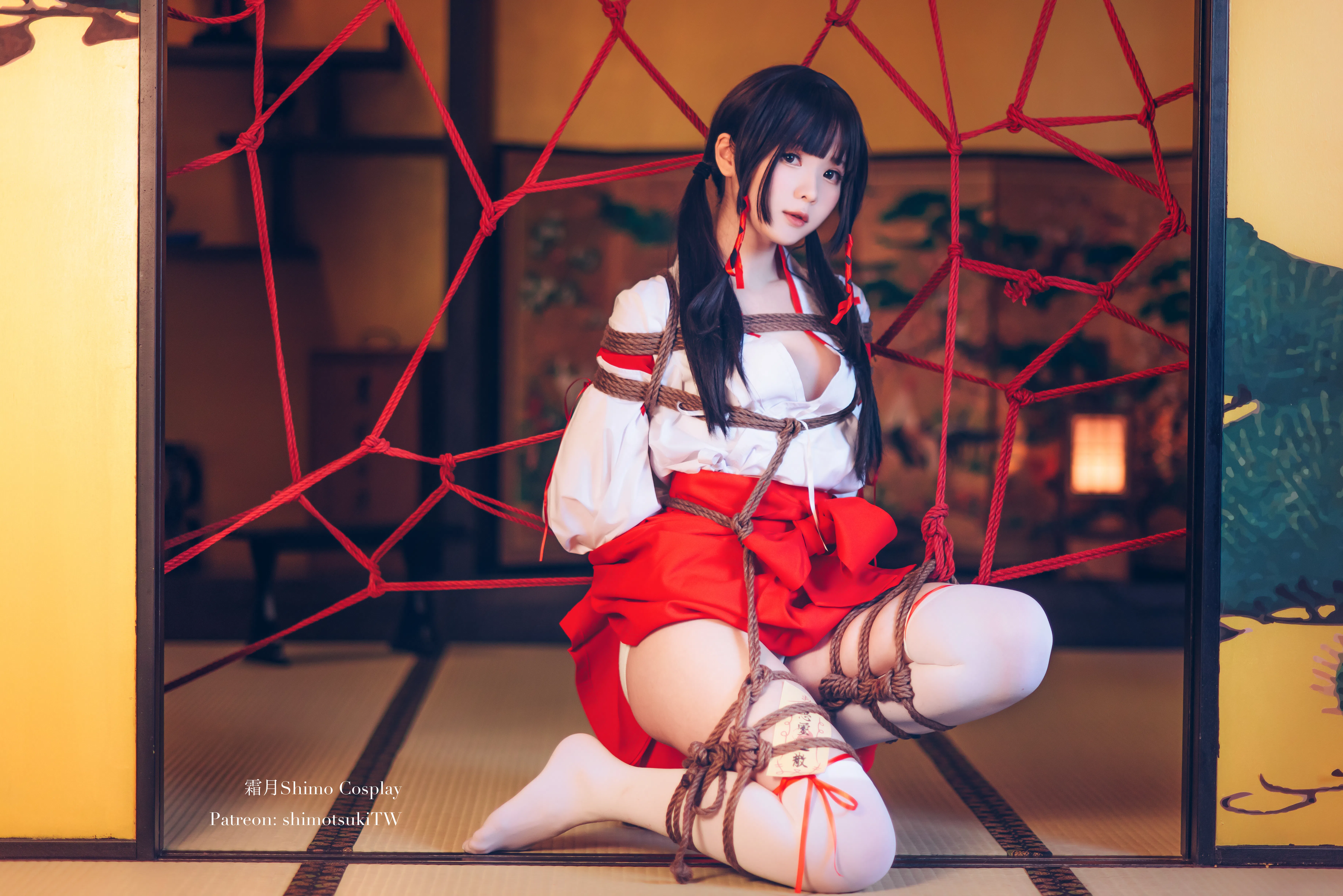 [Cosplay] 霜月shimo - NO.037 巫女捆绑