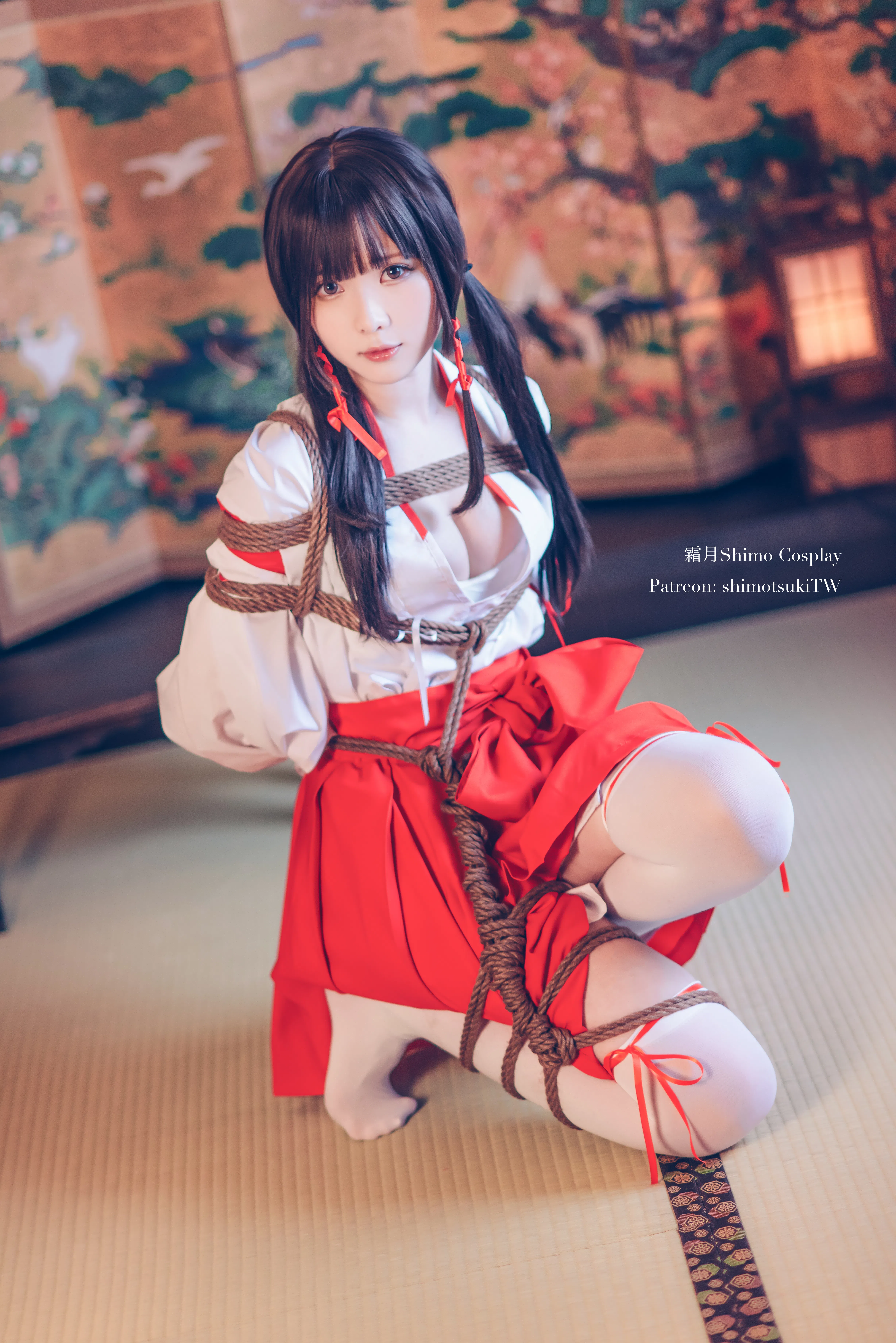 [Cosplay] 霜月shimo - NO.037 巫女捆绑