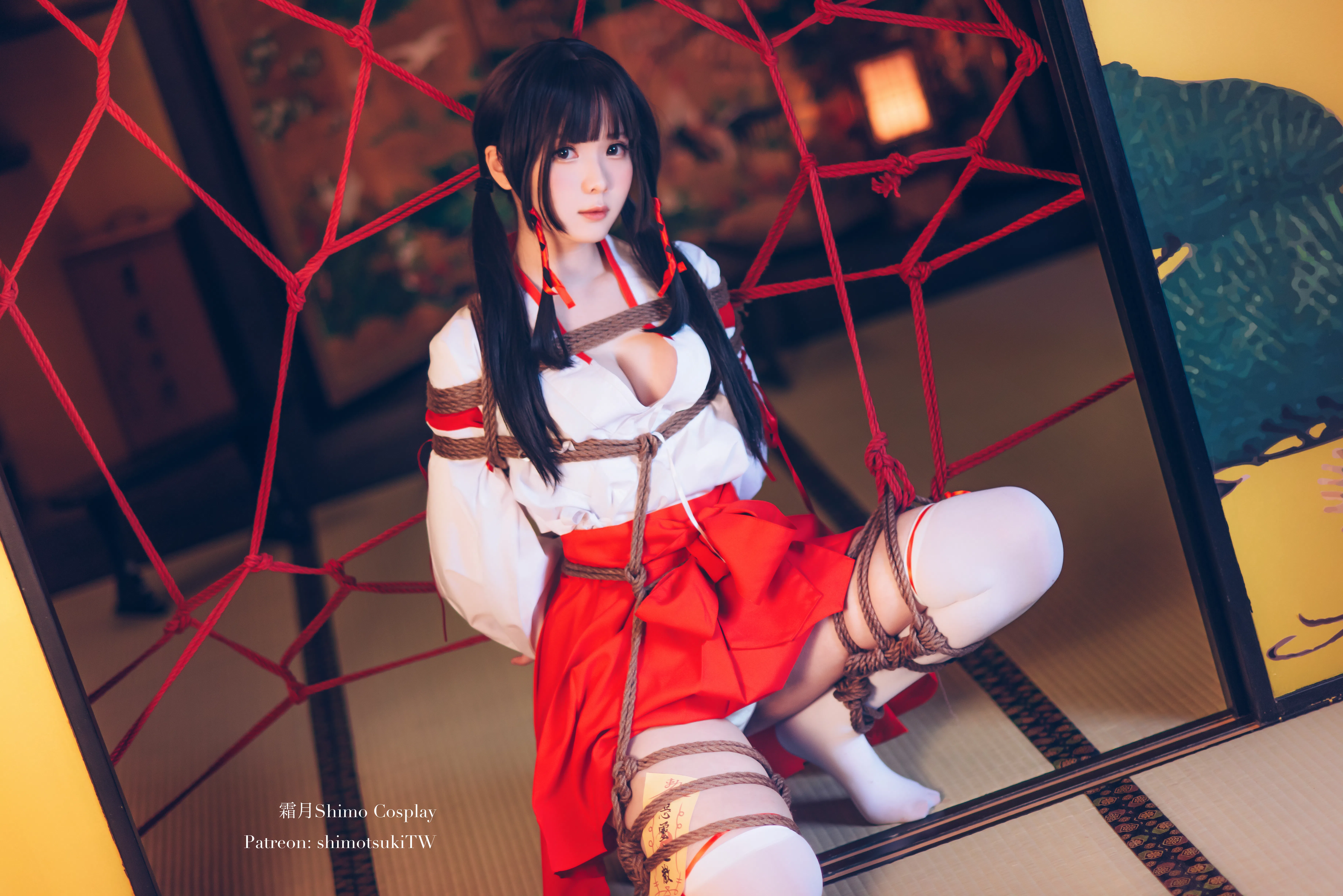 [Cosplay] 霜月shimo - NO.037 巫女捆绑