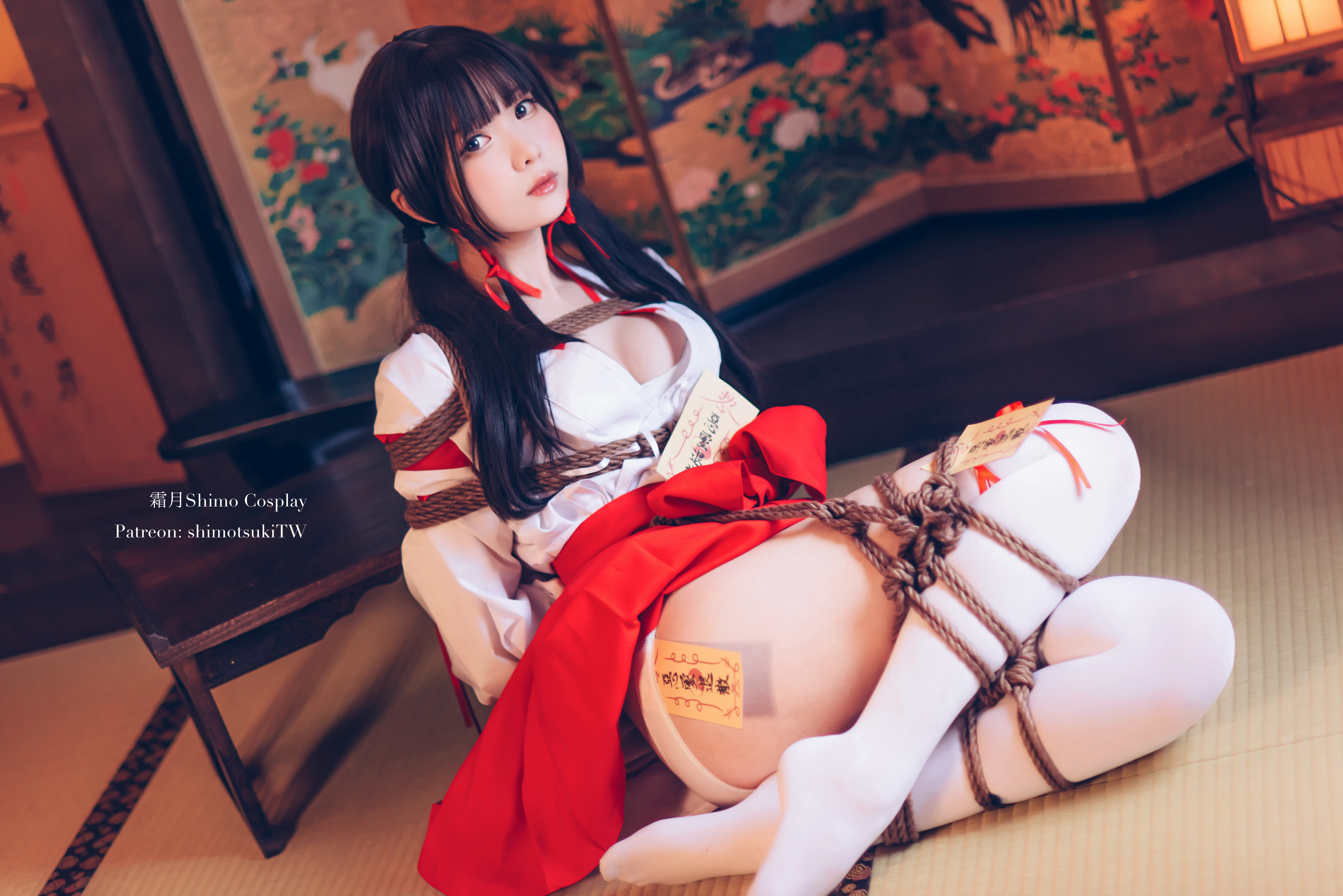 [Cosplay] 霜月shimo - NO.037 巫女捆绑