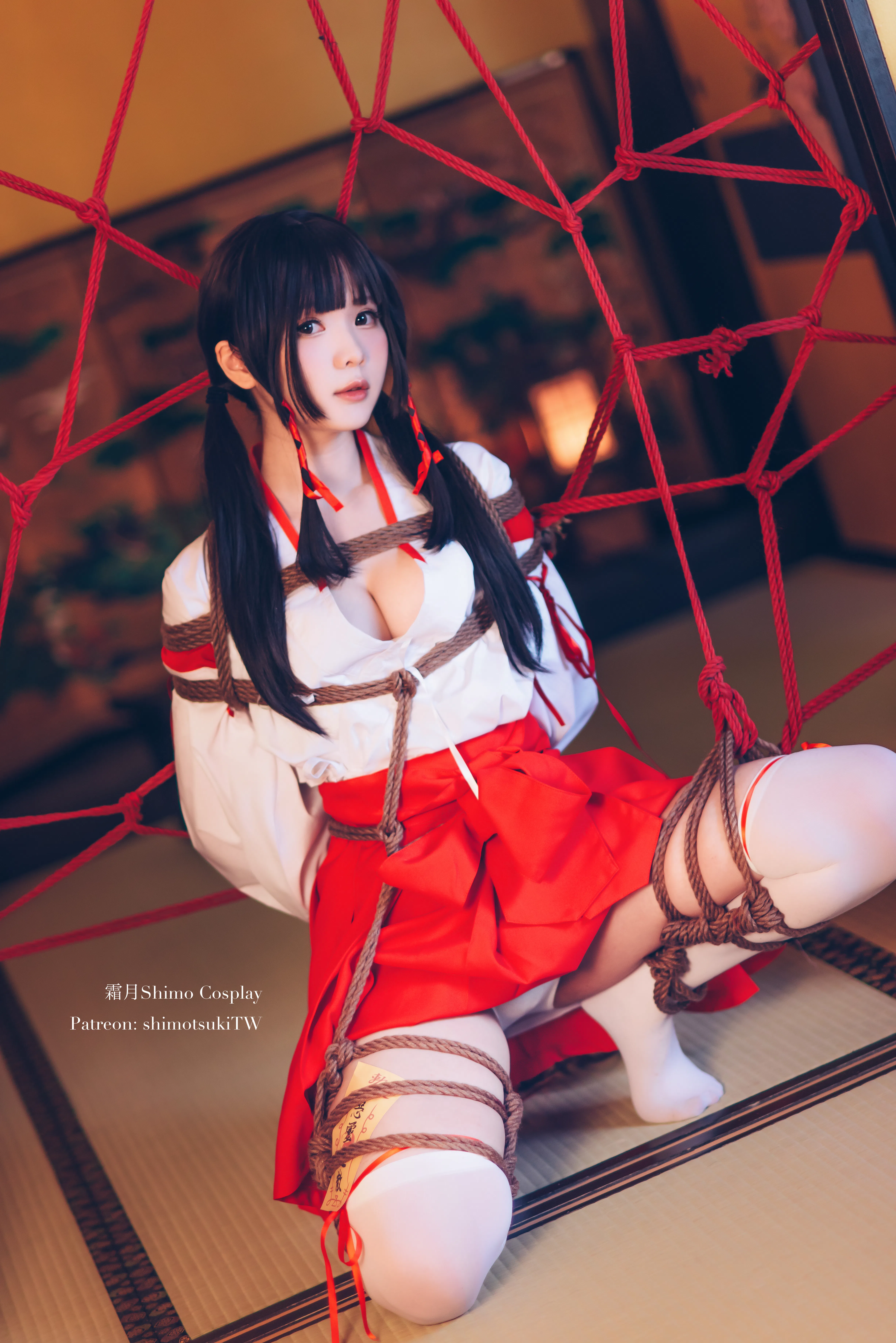 [Cosplay] 霜月shimo - NO.037 巫女捆绑
