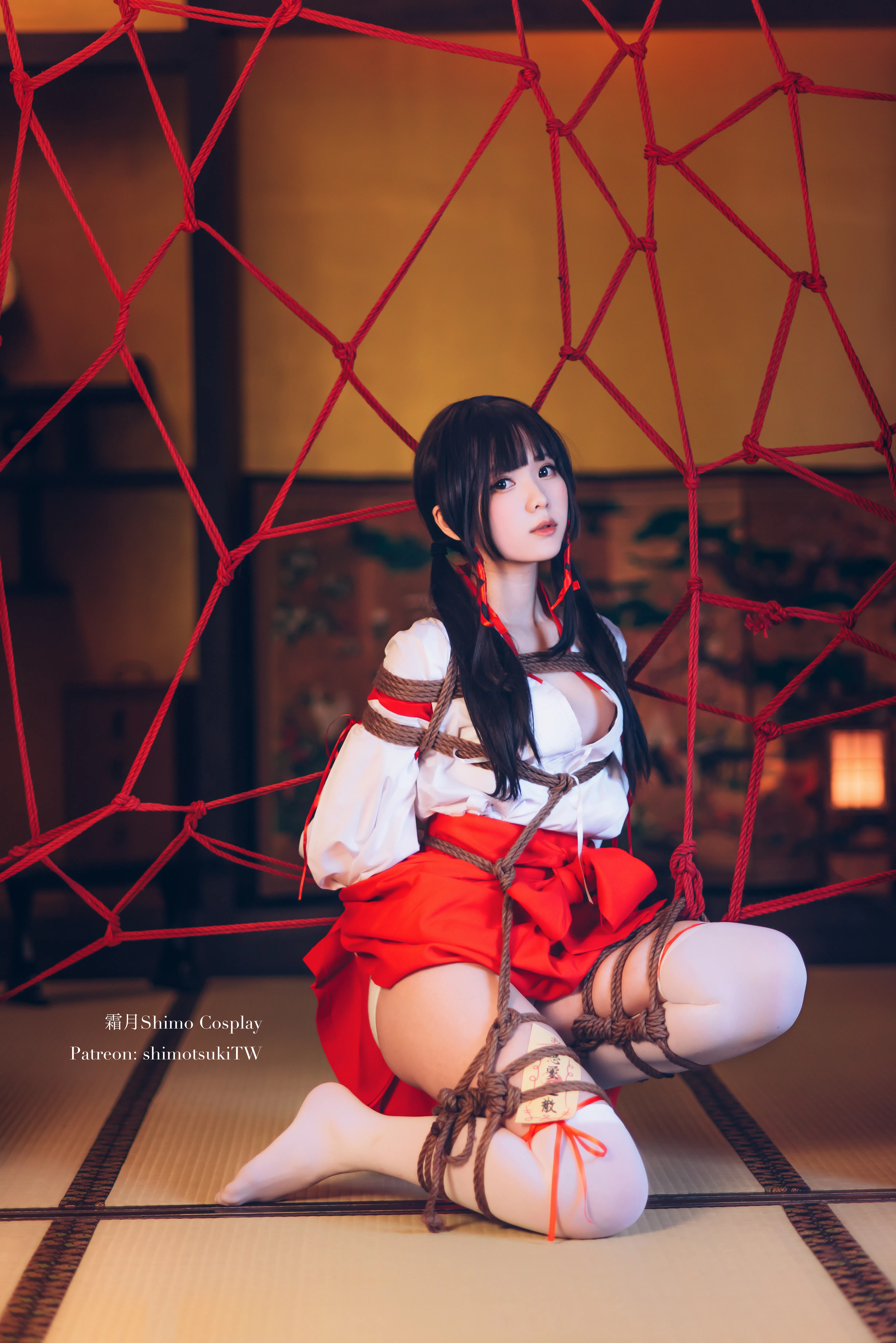 [Cosplay] 霜月shimo - NO.037 巫女捆绑