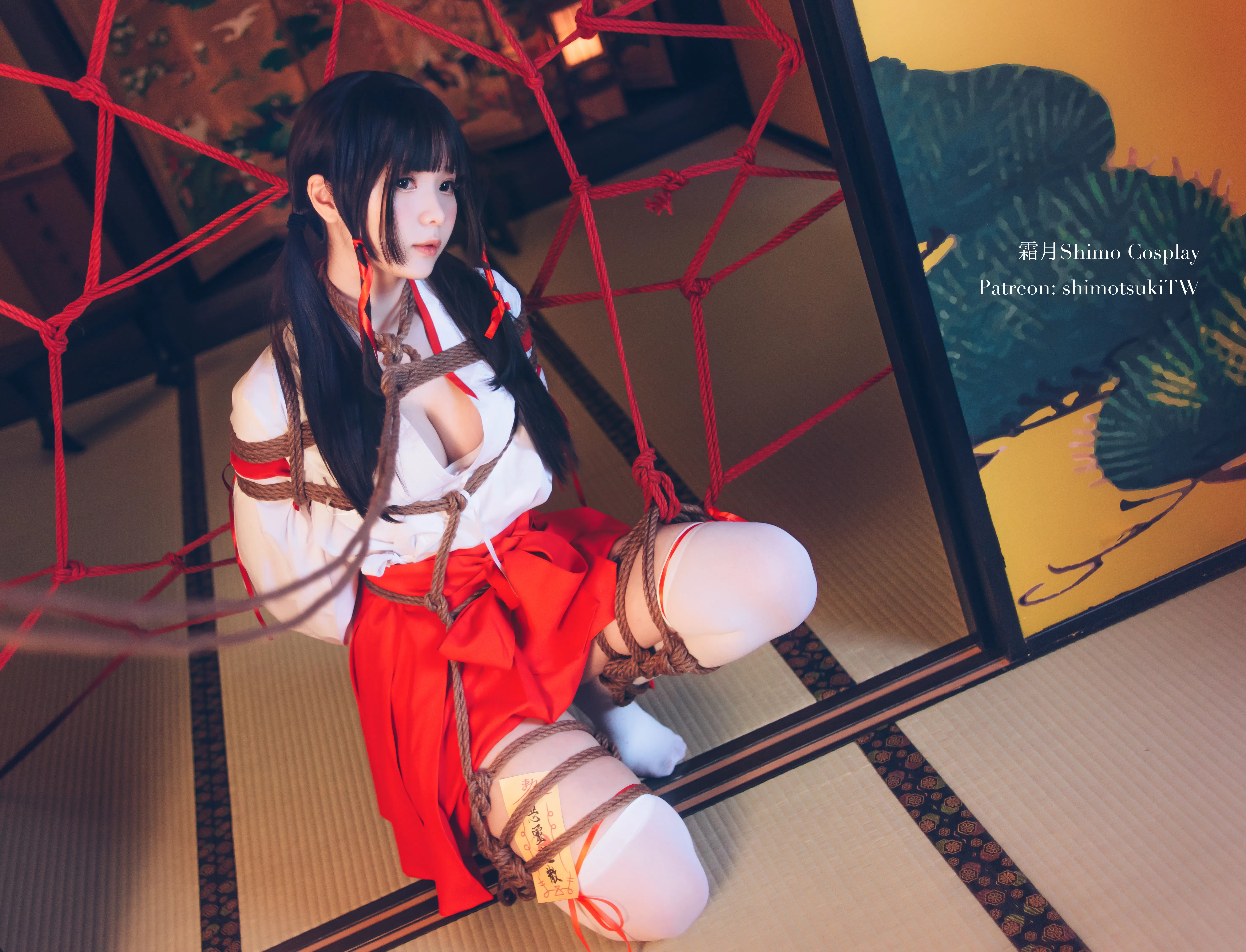 [Cosplay] 霜月shimo - NO.037 巫女捆绑
