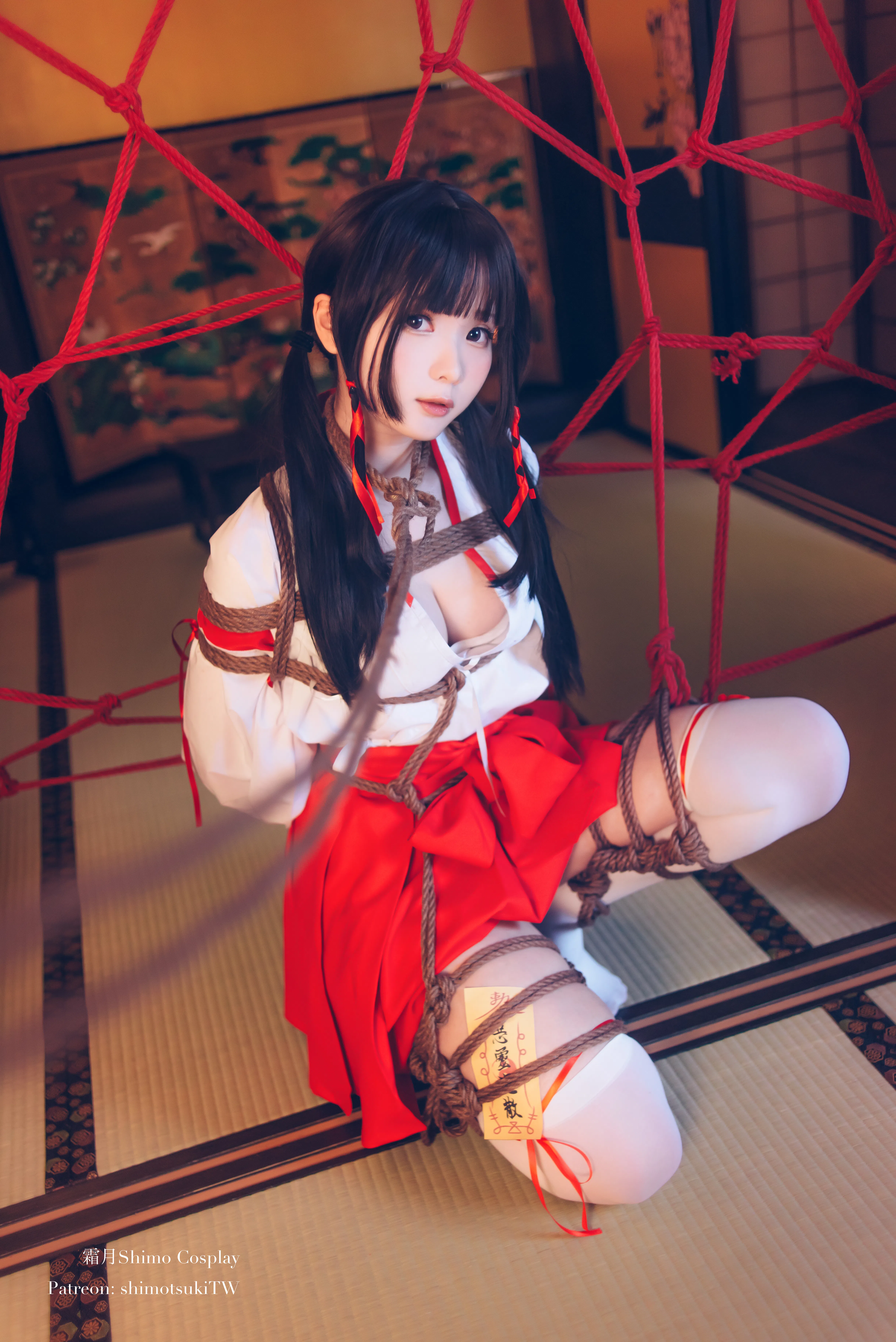 [Cosplay] 霜月shimo - NO.037 巫女捆绑