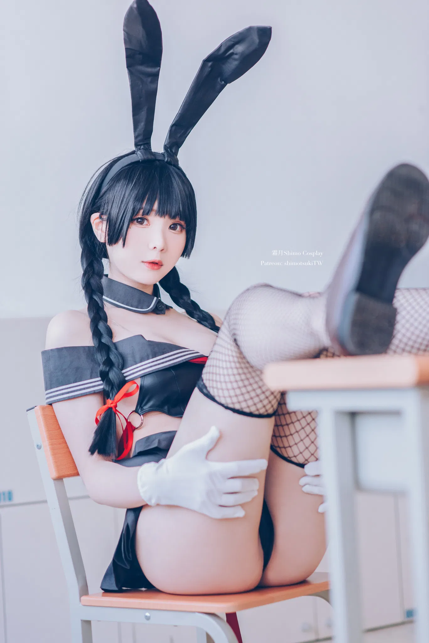 [Cosplay] 霜月shimo - NO.046 卯月桃子 水手服兔女郎