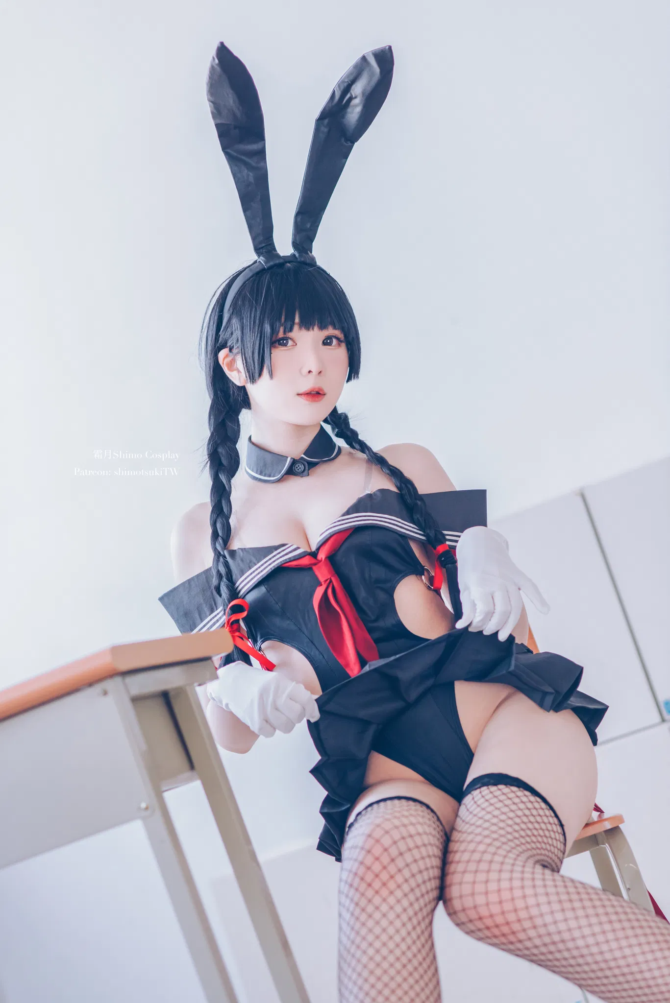 [Cosplay] 霜月shimo - NO.046 卯月桃子 水手服兔女郎