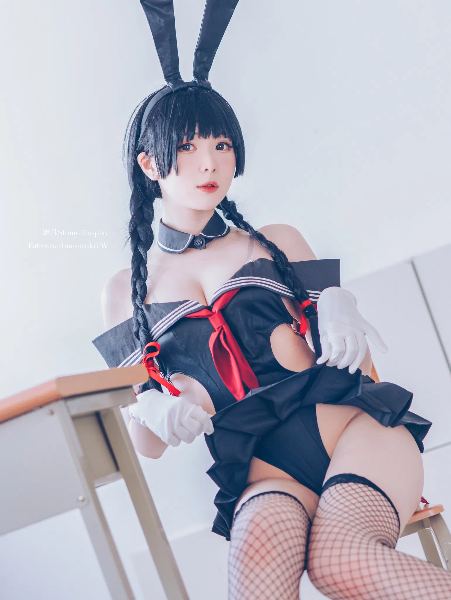 [Cosplay] 霜月shimo - NO.046 卯月桃子 水手服兔女郎